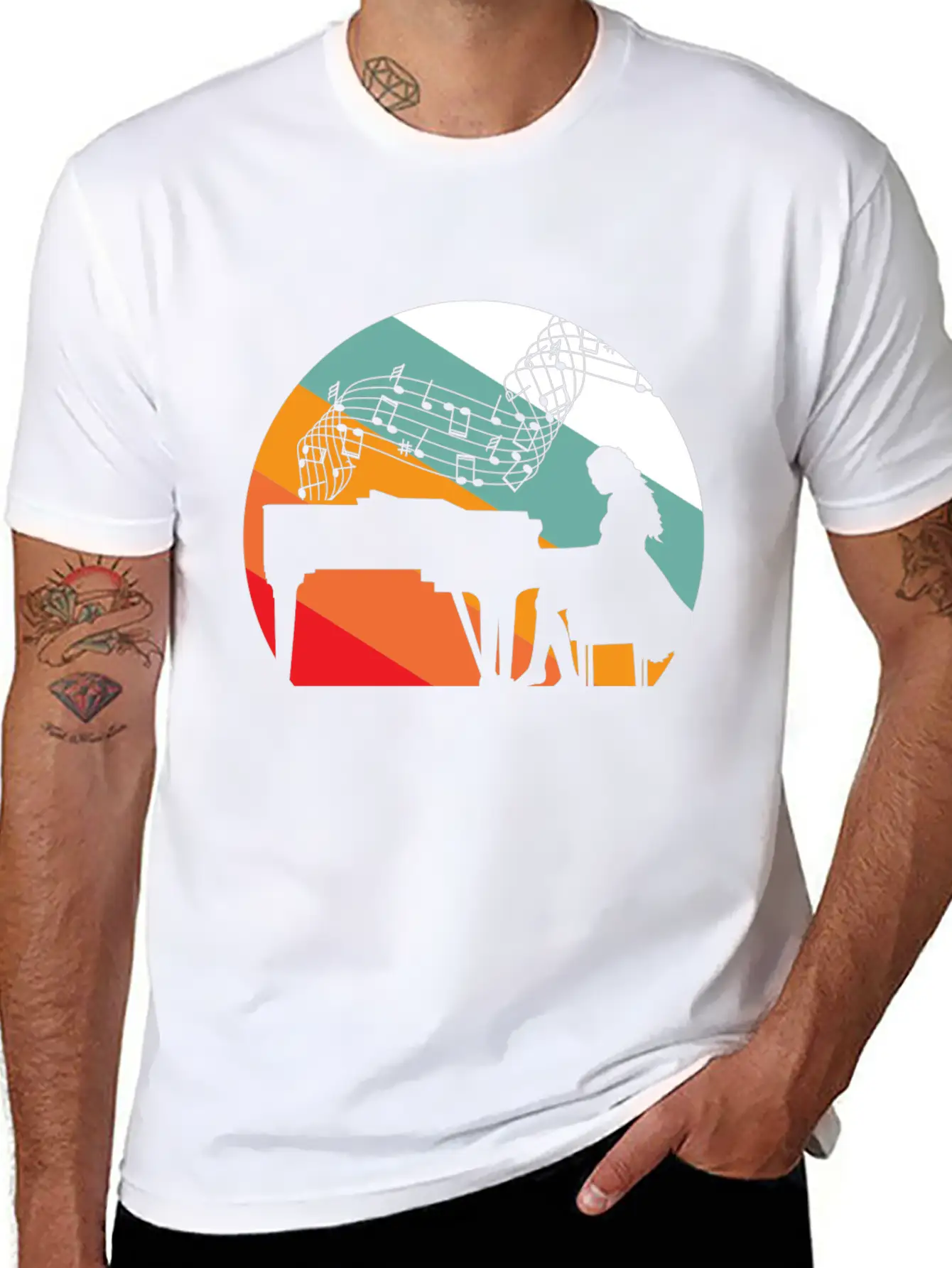 Piano Pianist Piano Pianist Woman Unisex Casual T-Shirt – Clean Design For Daily Comfort