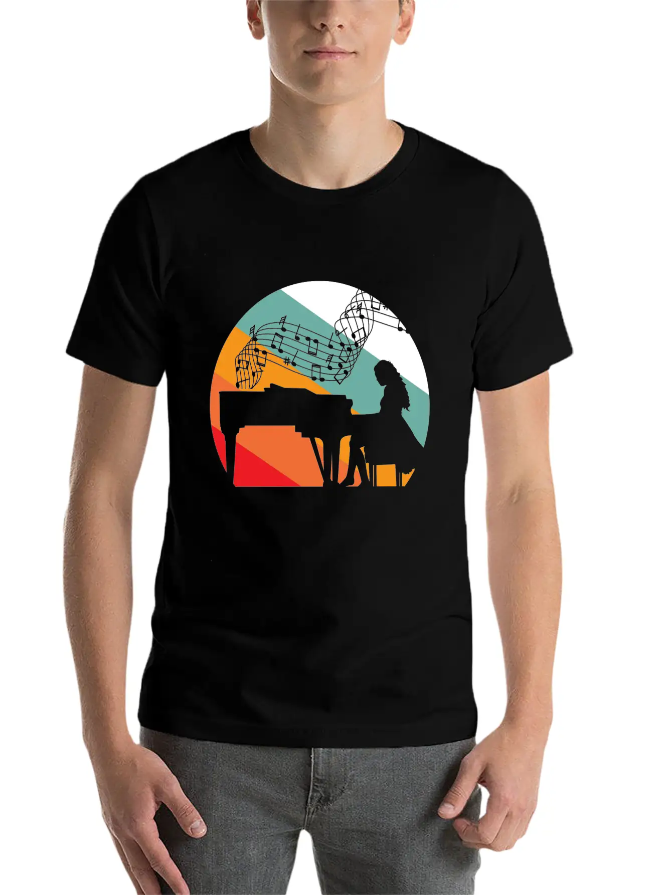 Piano Pianist Piano Pianist Woman Unisex Casual T-Shirt – Clean Design For Daily Comfort