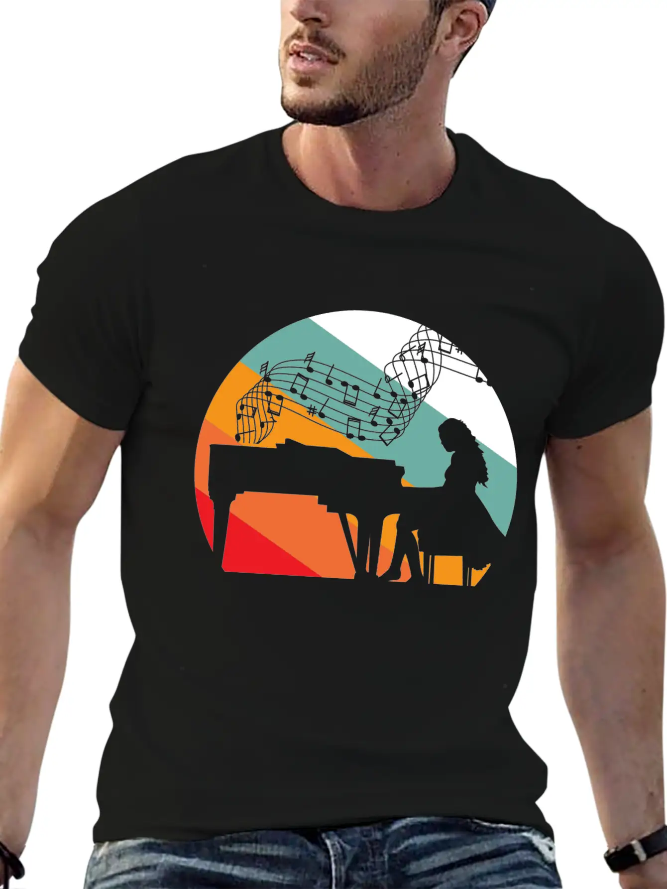Piano Pianist Piano Pianist Woman Unisex Casual T-Shirt – Clean Design For Daily Comfort