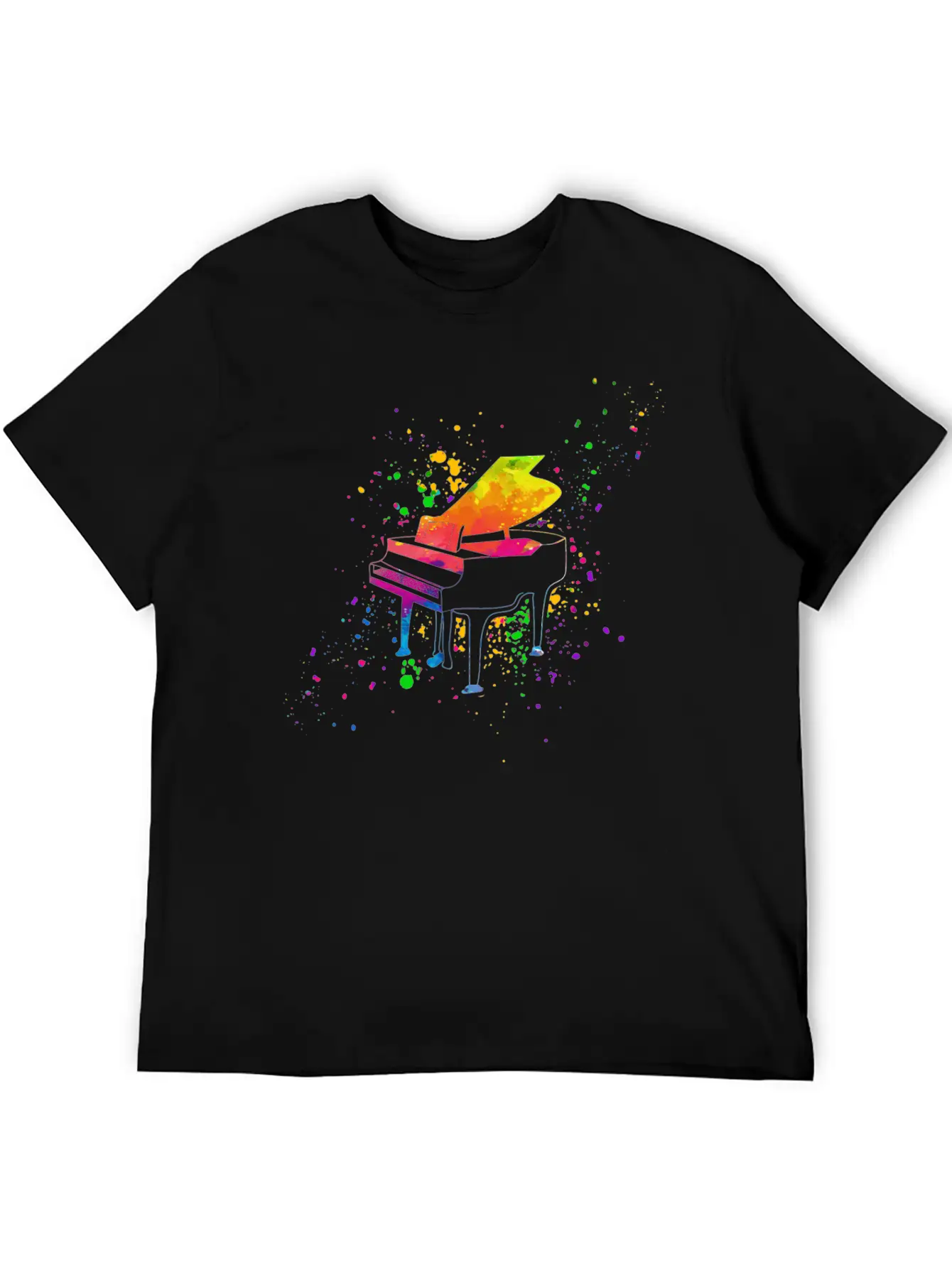Piano, Pianist Unisex Short Sleeve Soft Cotton T-Shirt – Casual Everyday Wear