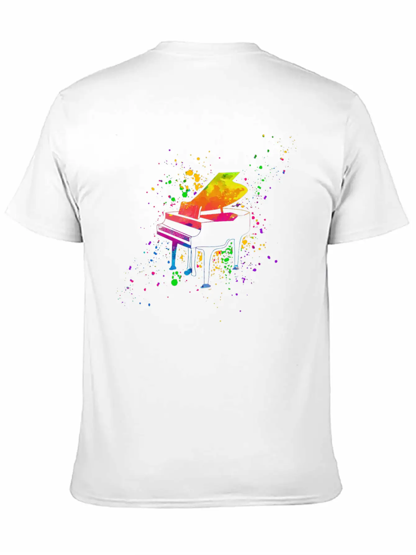 Piano, Pianist Unisex Short Sleeve Soft Cotton T-Shirt – Casual Everyday Wear