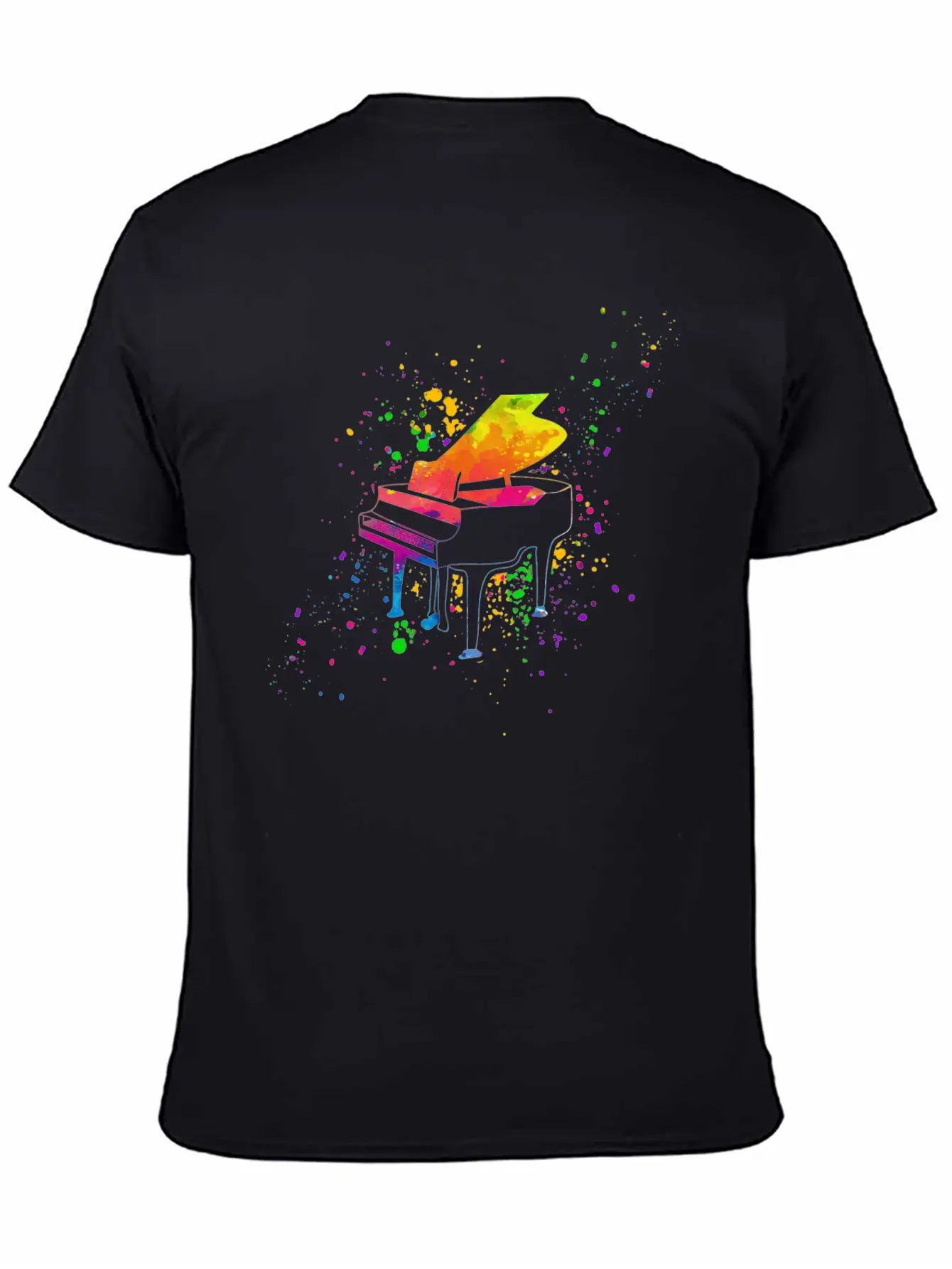 Piano, Pianist Unisex Short Sleeve Soft Cotton T-Shirt – Casual Everyday Wear