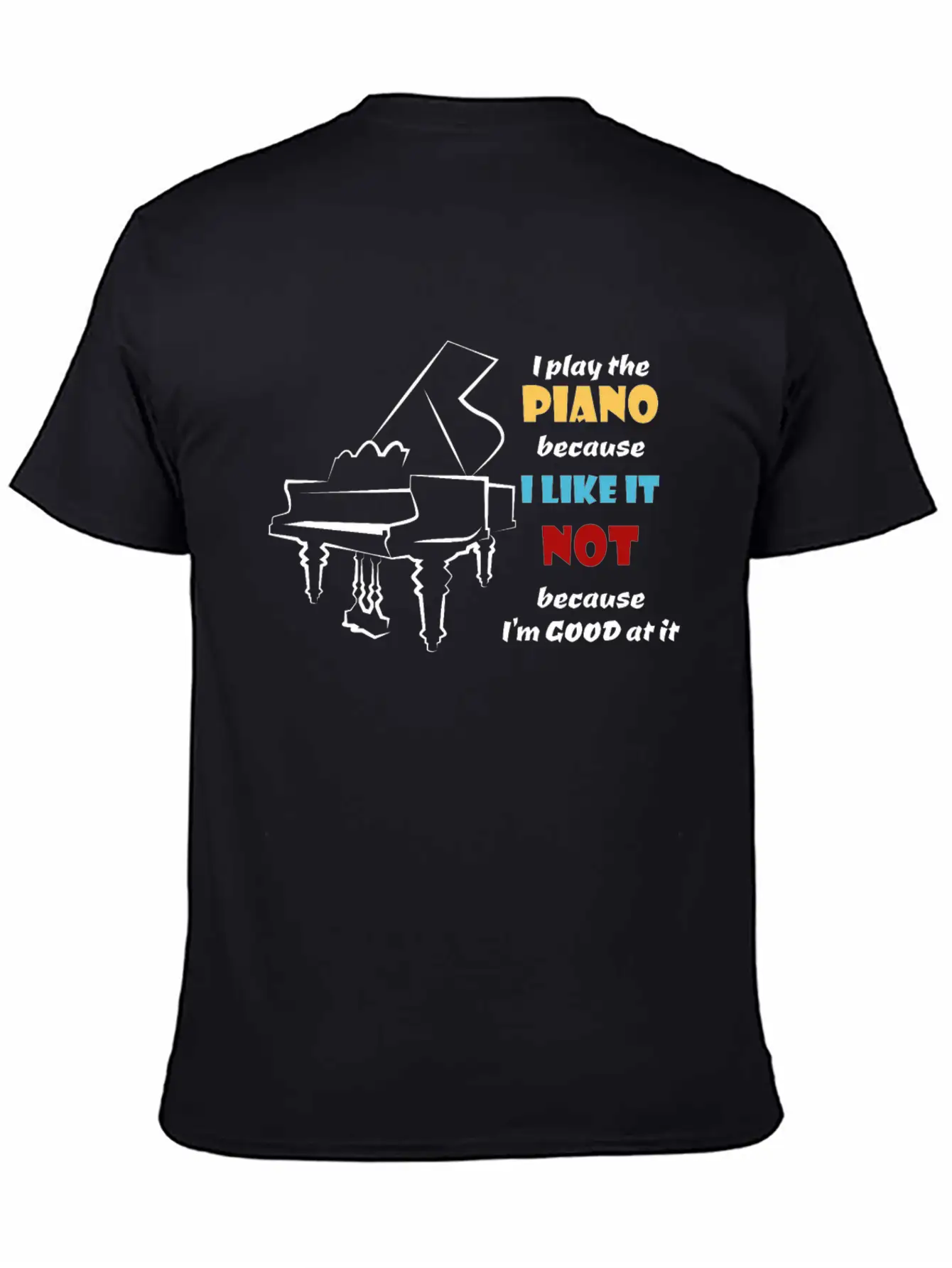 Piano Player Basic Graphic T-Shirt – Daily Comfort In Soft Cotton