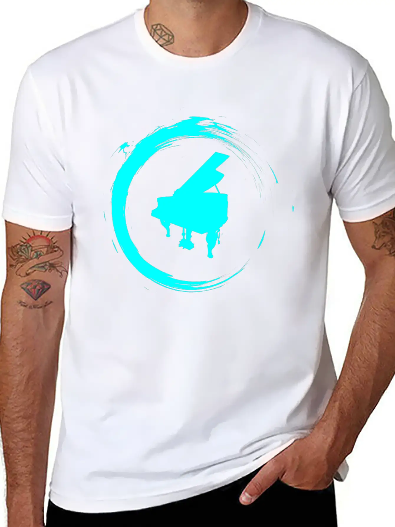 Piano Relaxed Everyday Tee – Lightweight And Durable Cotton