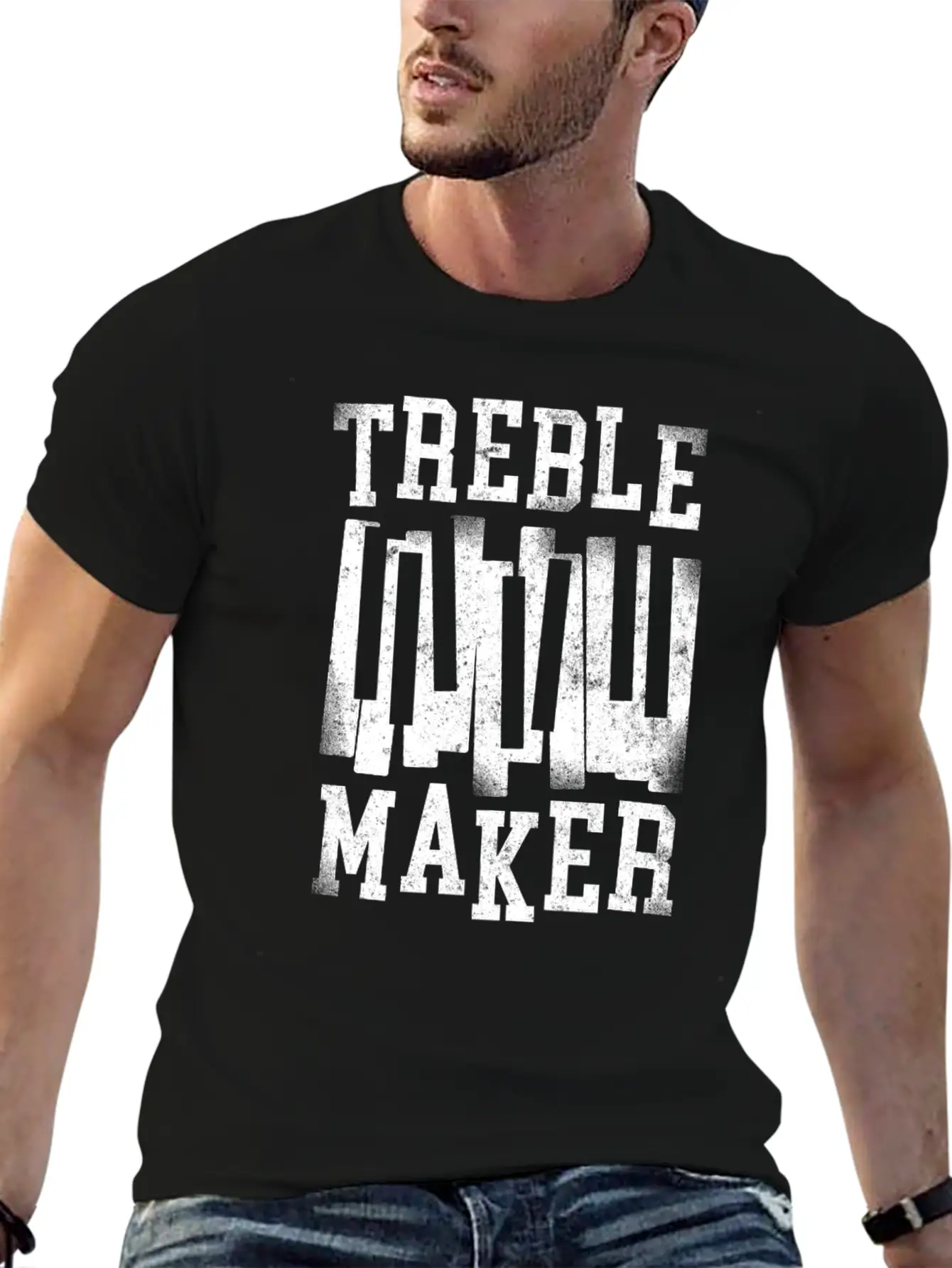 Piano Teacher Pianist Keyboard Unisex Short Sleeve Soft Cotton T-Shirt – Casual Everyday Wear