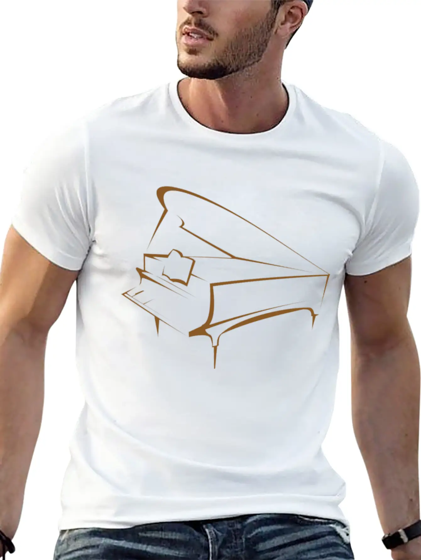 Piano Timeless Short Sleeve Tee – Comfy And Minimalist Design