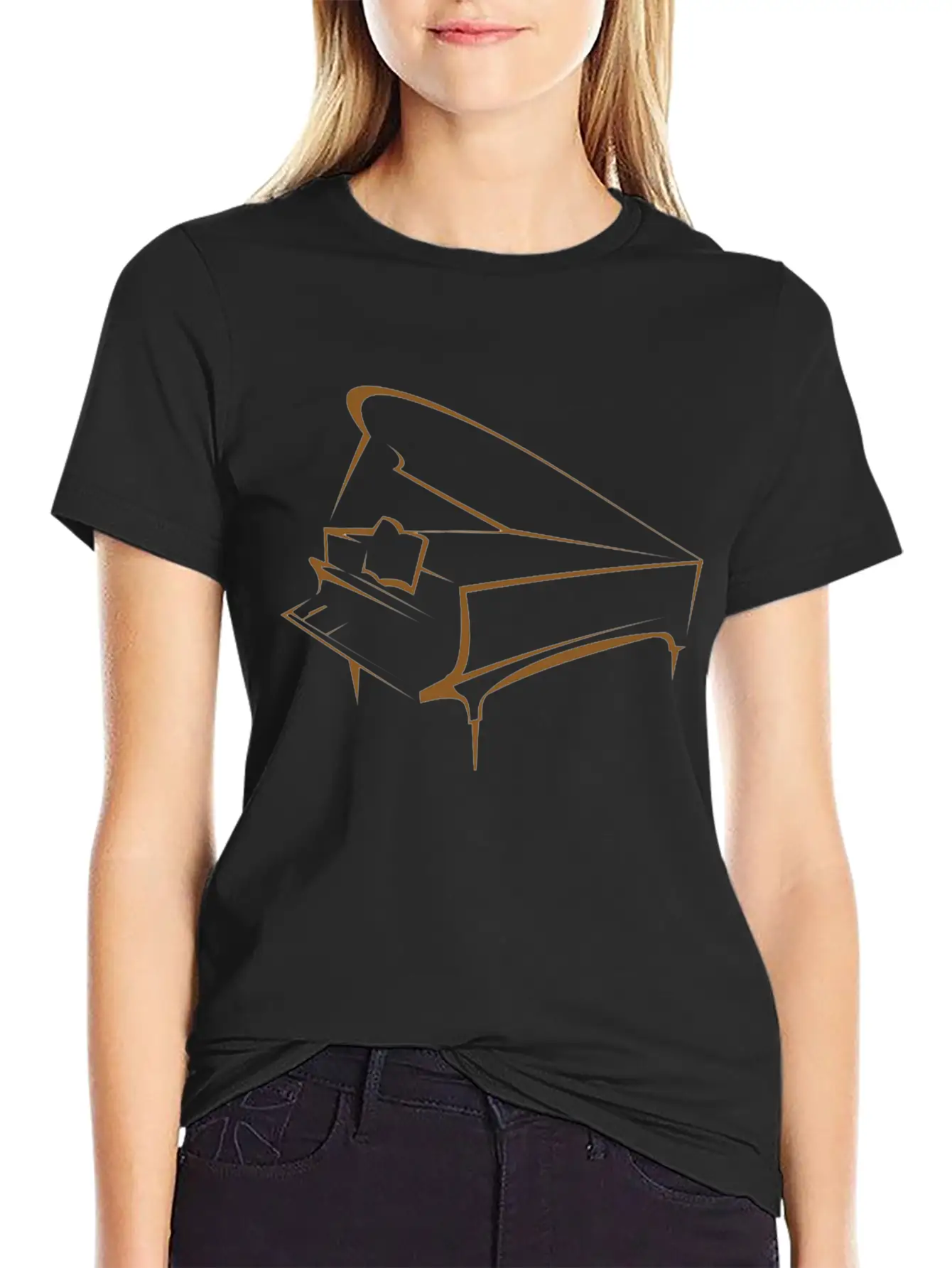 Piano Timeless Short Sleeve Tee – Comfy And Minimalist Design