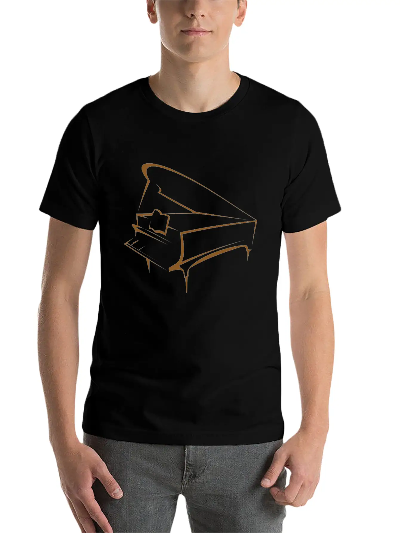 Piano Timeless Short Sleeve Tee – Comfy And Minimalist Design