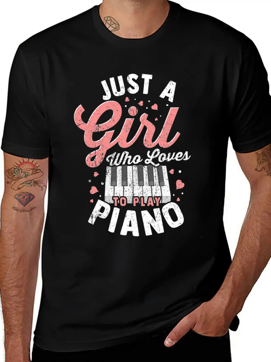 Piano Tshirt Piano Grand Piano Digital Piano Gift Unisex Short Sleeve Soft Cotton T-Shirt – Casual Everyday Wear