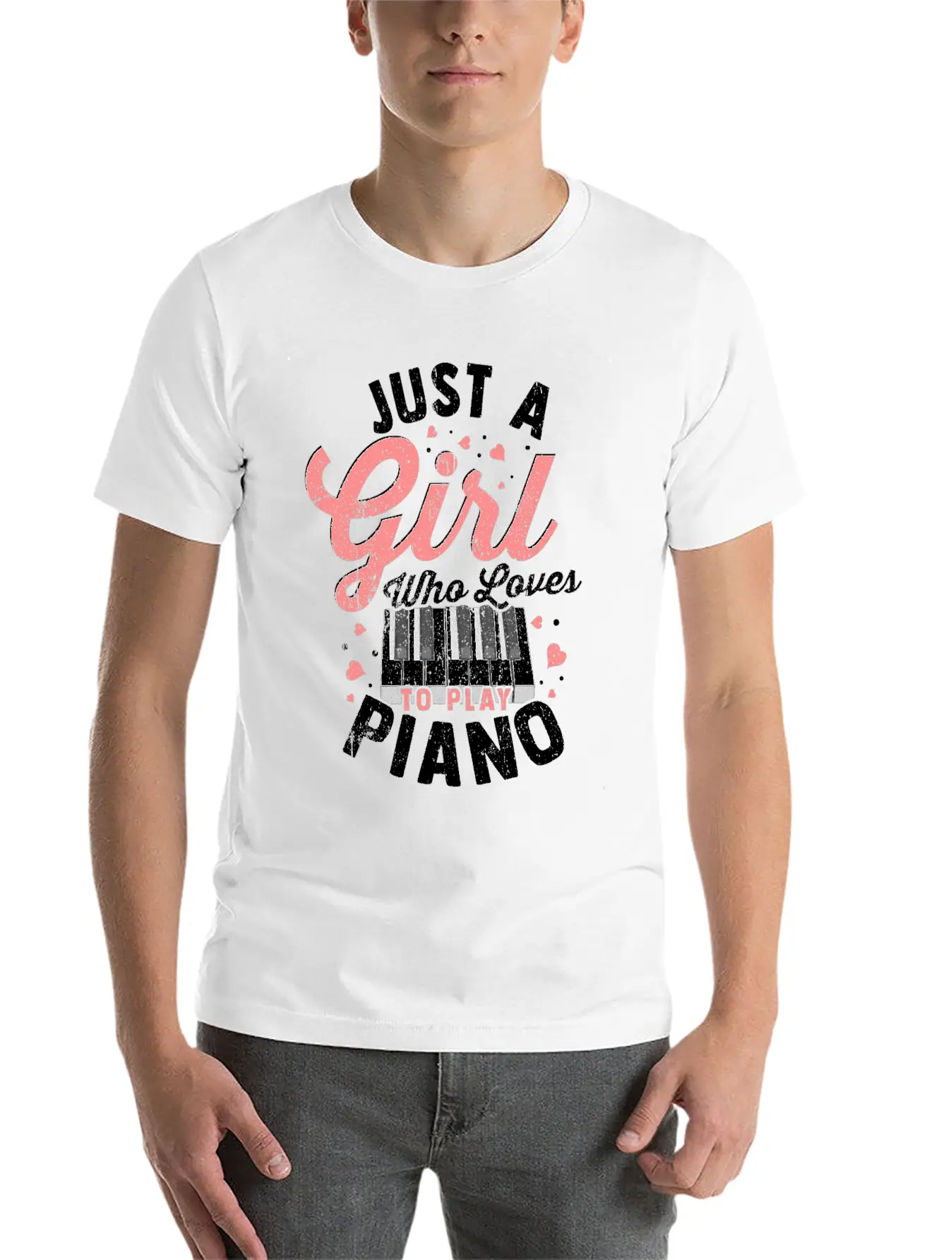 Piano Tshirt Piano Grand Piano Digital Piano Gift Unisex Short Sleeve Soft Cotton T-Shirt – Casual Everyday Wear