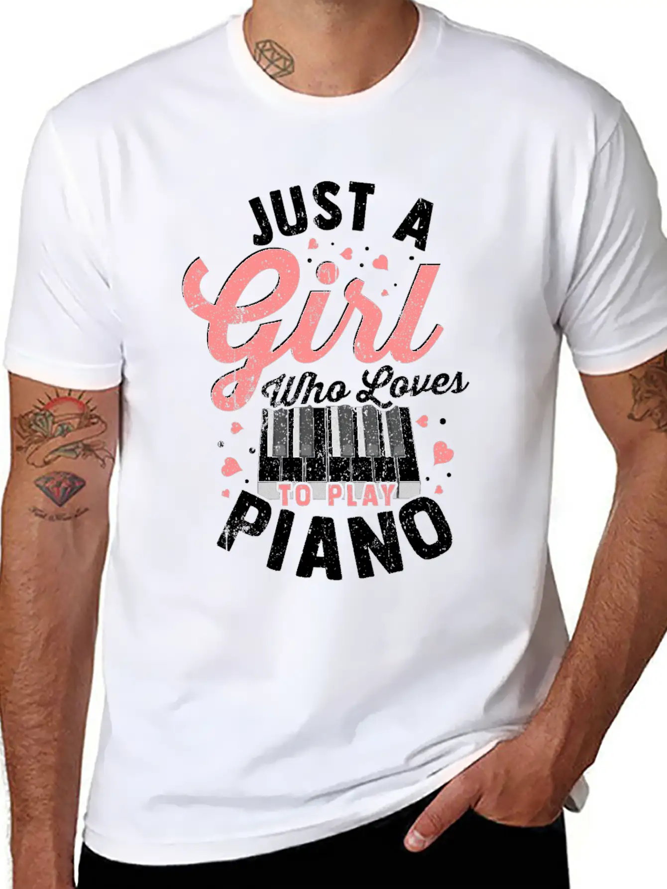Piano Tshirt Piano Grand Piano Digital Piano Gift Unisex Short Sleeve Soft Cotton T-Shirt – Casual Everyday Wear