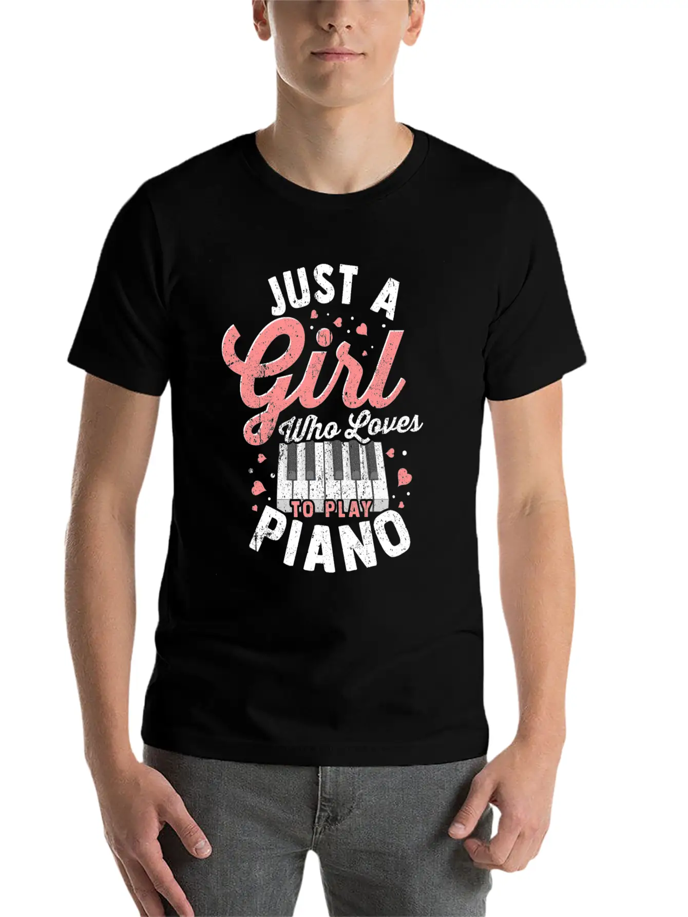 Piano Tshirt Piano Grand Piano Digital Piano Gift Unisex Short Sleeve Soft Cotton T-Shirt – Casual Everyday Wear