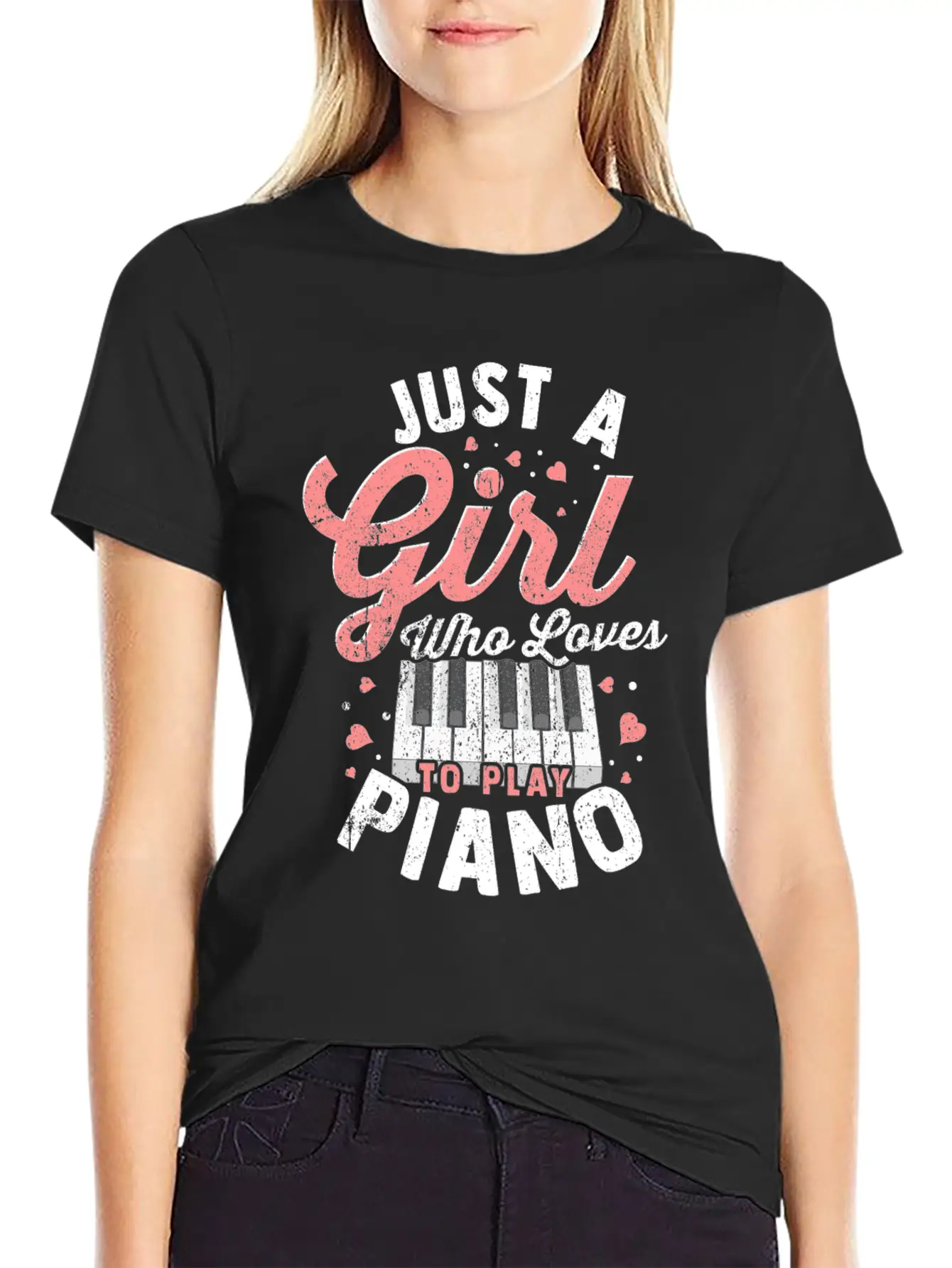 Piano Tshirt Piano Grand Piano Digital Piano Gift Unisex Short Sleeve Soft Cotton T-Shirt – Casual Everyday Wear
