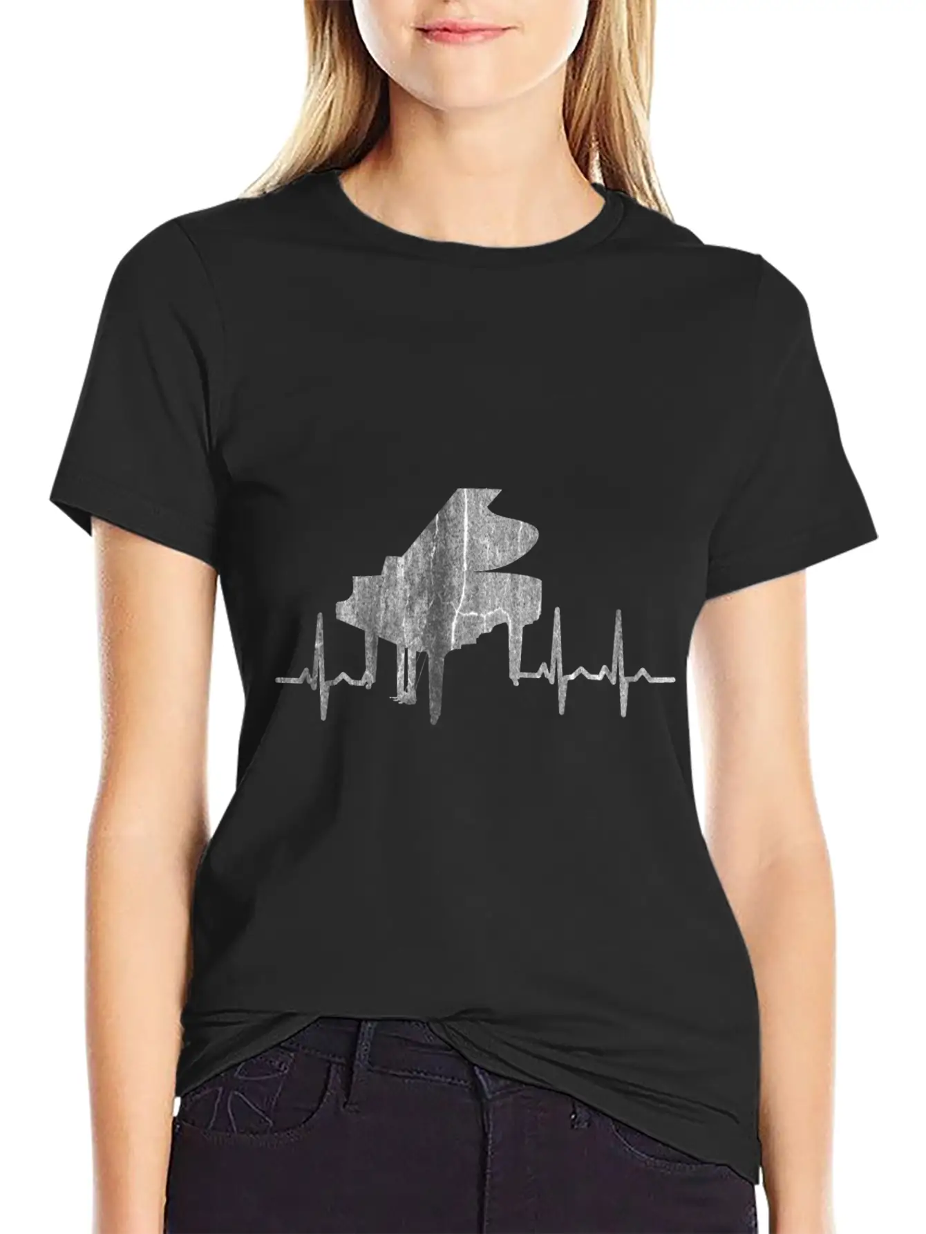 Piano Veins Unisex Casual T-Shirt – Clean Design For Daily Comfort