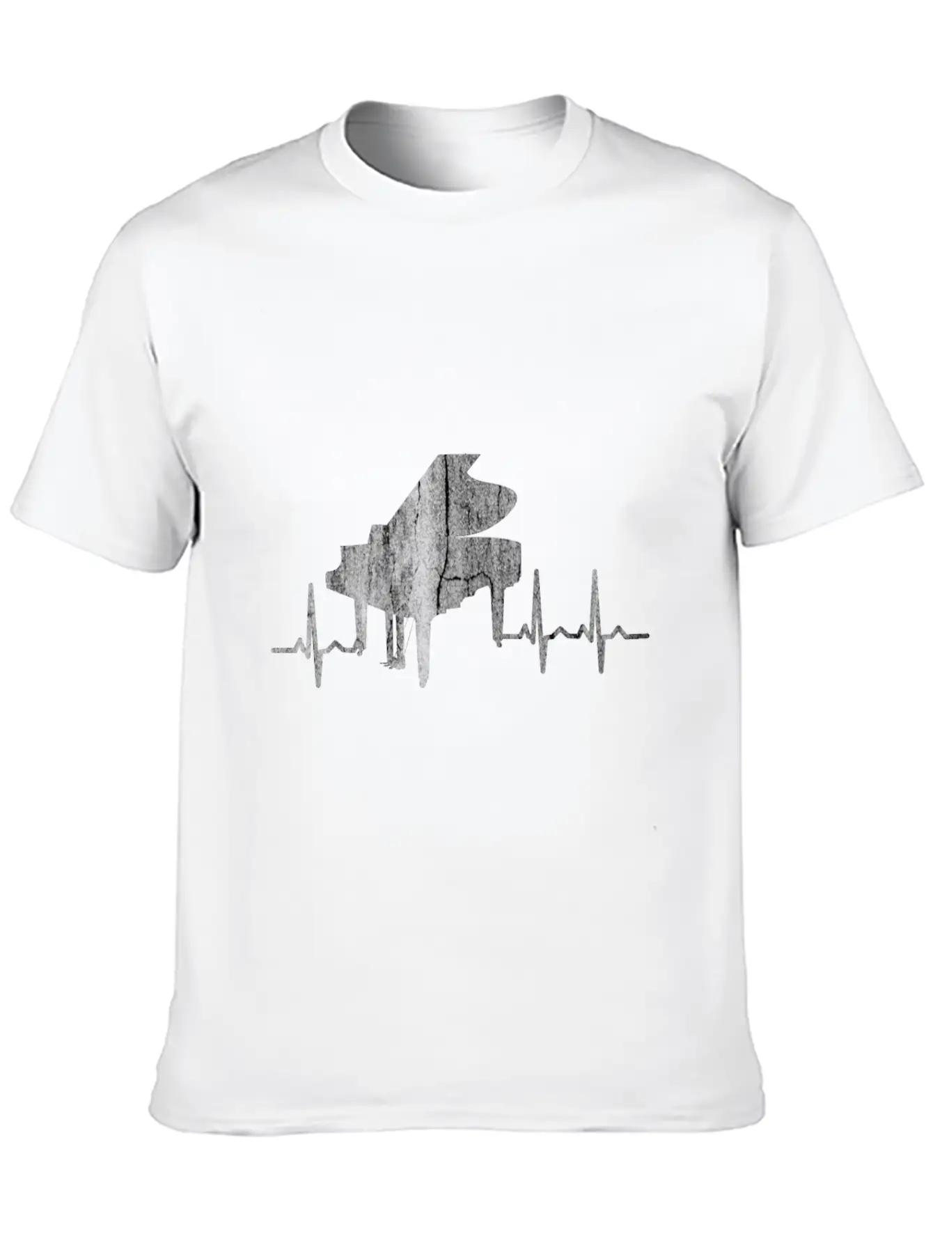 Piano Veins Unisex Casual T-Shirt – Clean Design For Daily Comfort