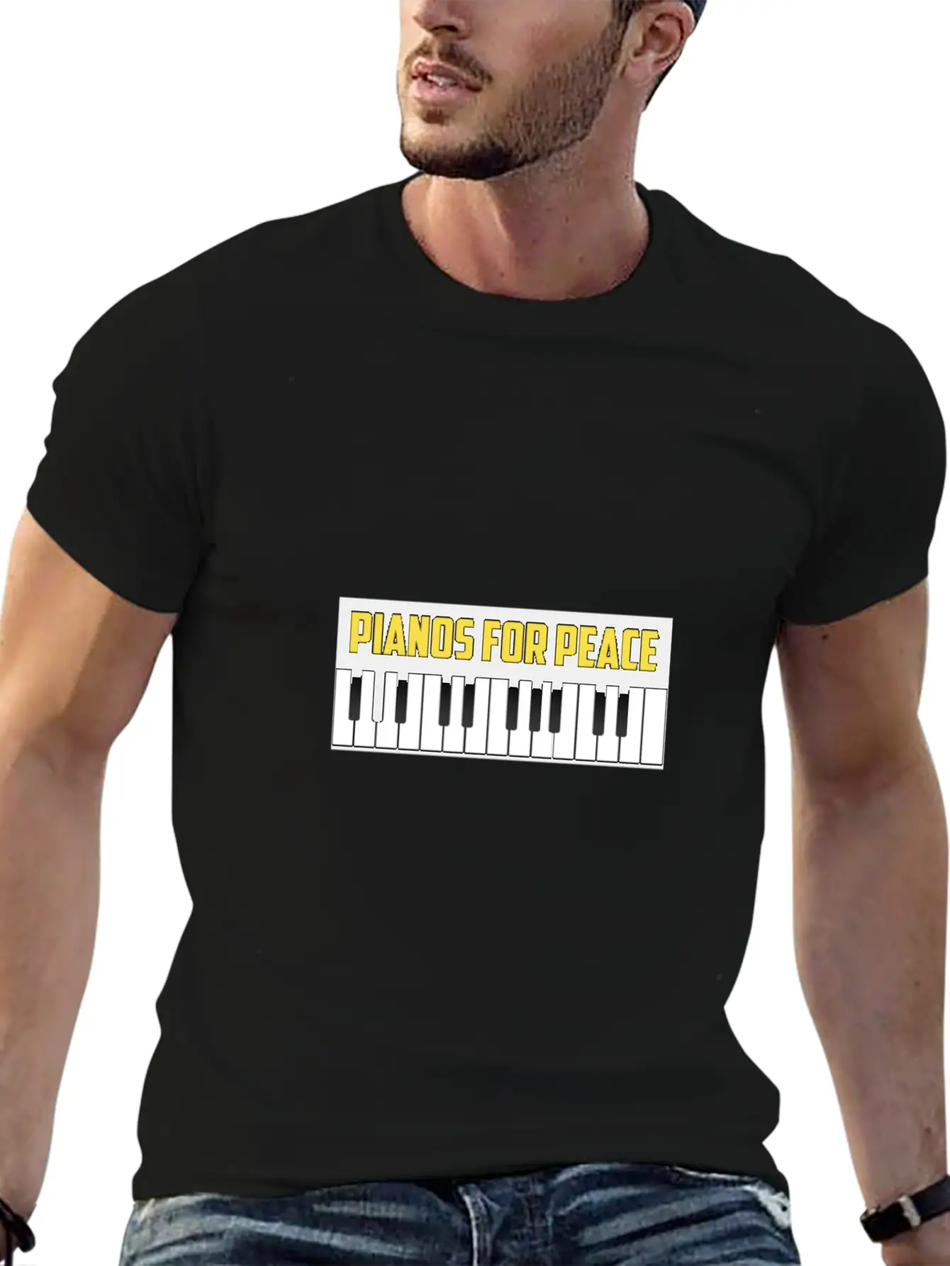 PIANOS FOR PEACE GIFT Comfortable Minimalist Graphic Tee – Summer Style Essential