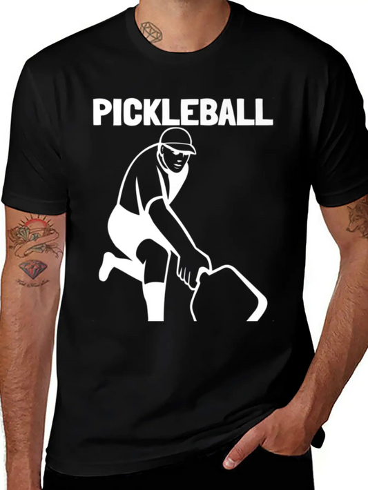Pickleball Tee Men Clothing Premium Unisex Short Sleeve Soft Cotton T-Shirt – Casual Everyday Wear