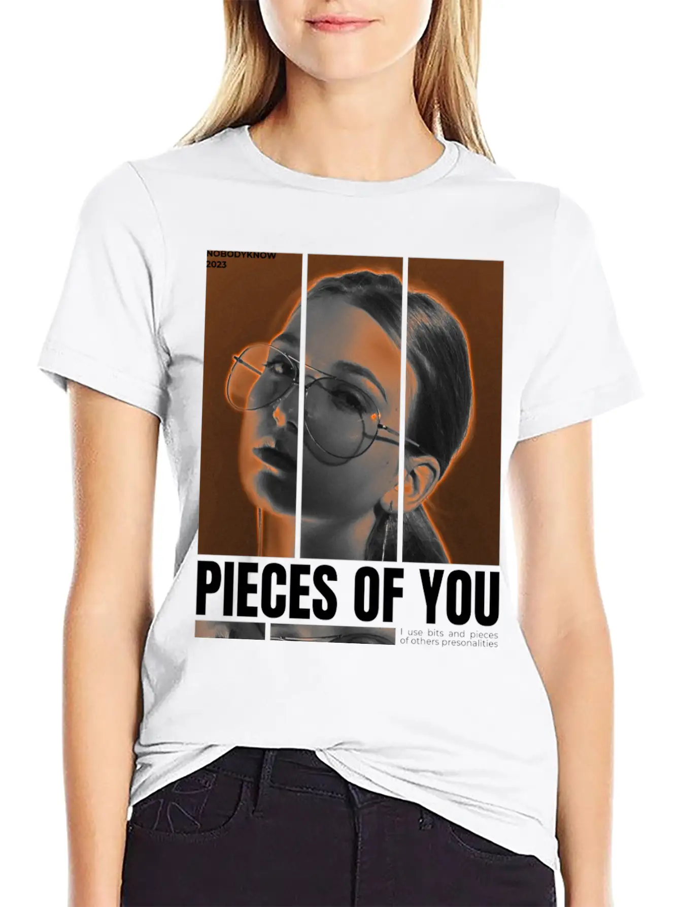 PIECES OF YOU Basic Graphic T-Shirt – Daily Comfort In Soft Cotton