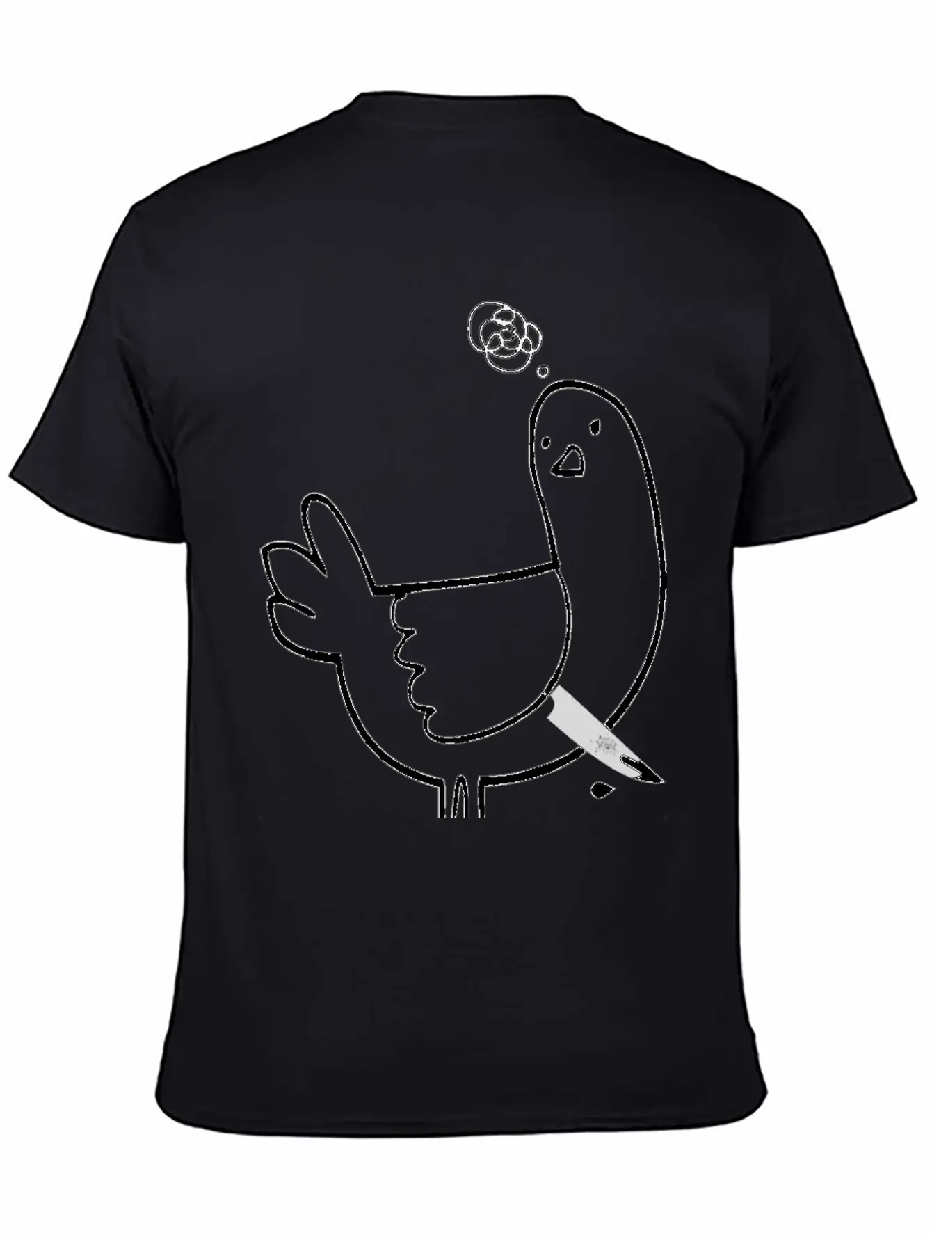 Pigeon, The Criminal Pigeon Timeless Short Sleeve Tee – Comfy And Minimalist Design