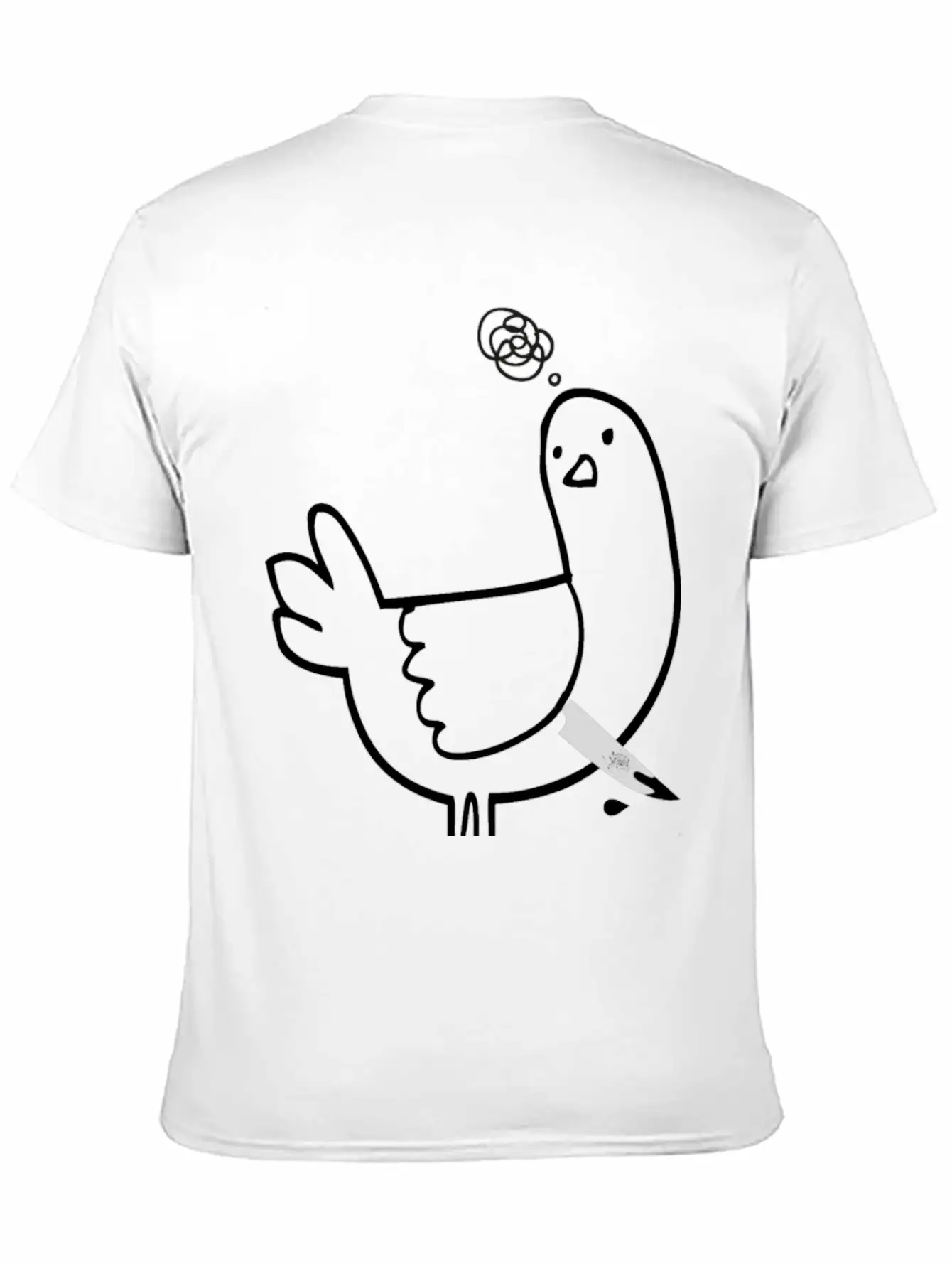 Pigeon, The Criminal Pigeon Timeless Short Sleeve Tee – Comfy And Minimalist Design