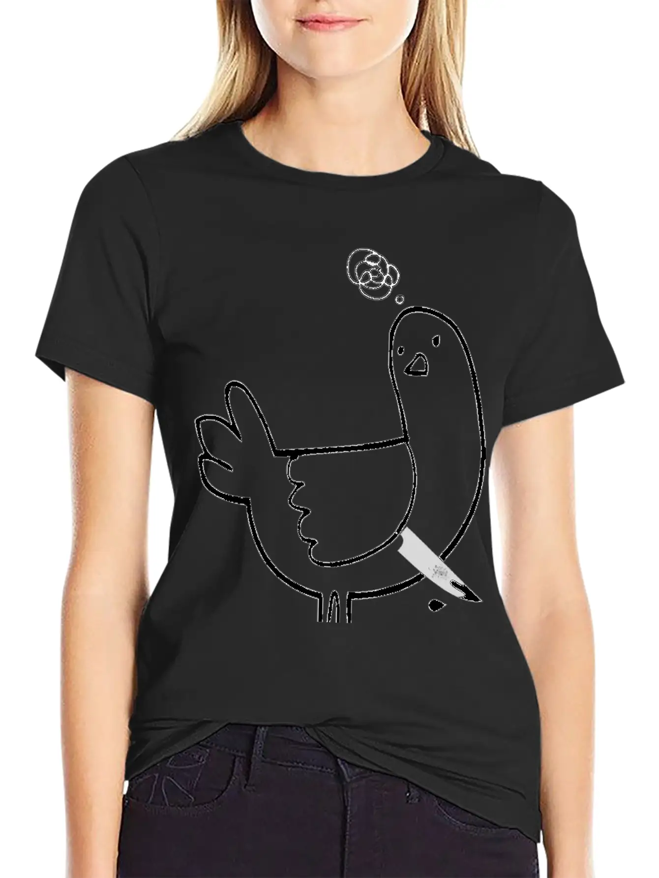 Pigeon, The Criminal Pigeon Timeless Short Sleeve Tee – Comfy And Minimalist Design