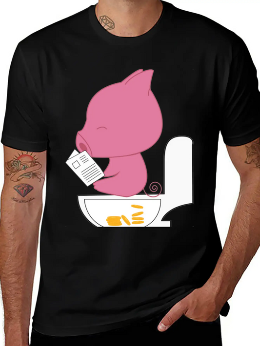 Piggy Bank Bitcoin Essential Unisex Summer Tee – Soft Cotton Casual Fit