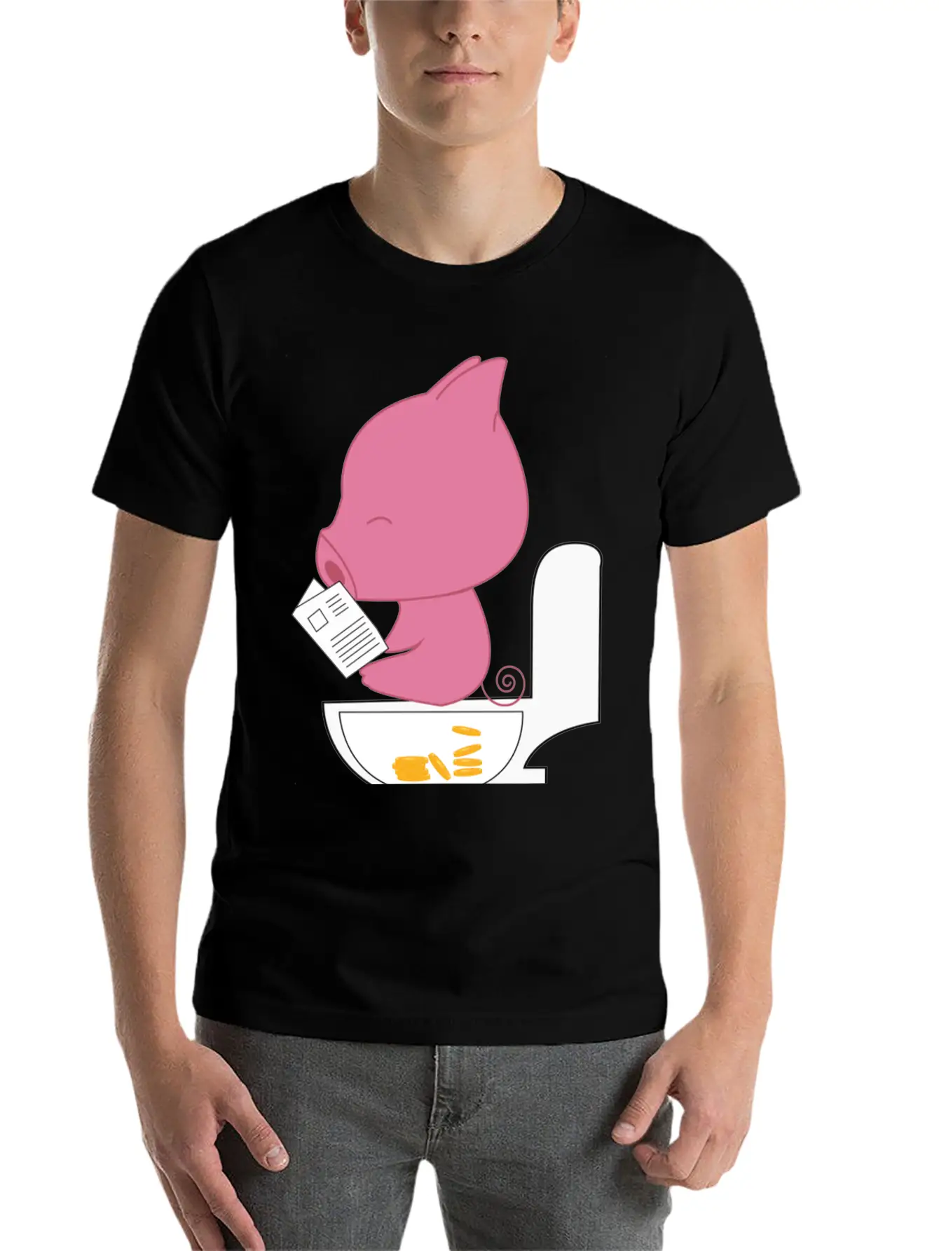 Piggy Bank Bitcoin Essential Unisex Summer Tee – Soft Cotton Casual Fit