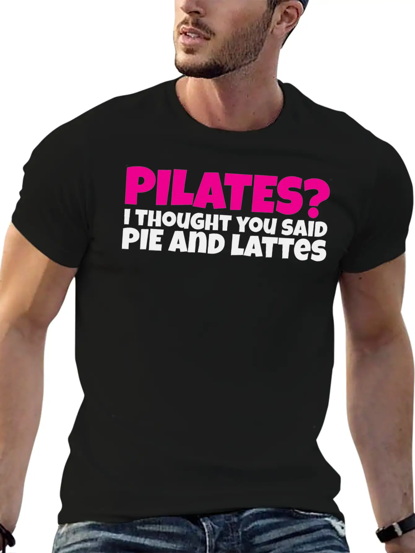 Pilates I Thought You Said Pie And Lattes Basic Graphic T-Shirt – Daily Comfort In Soft Cotton
