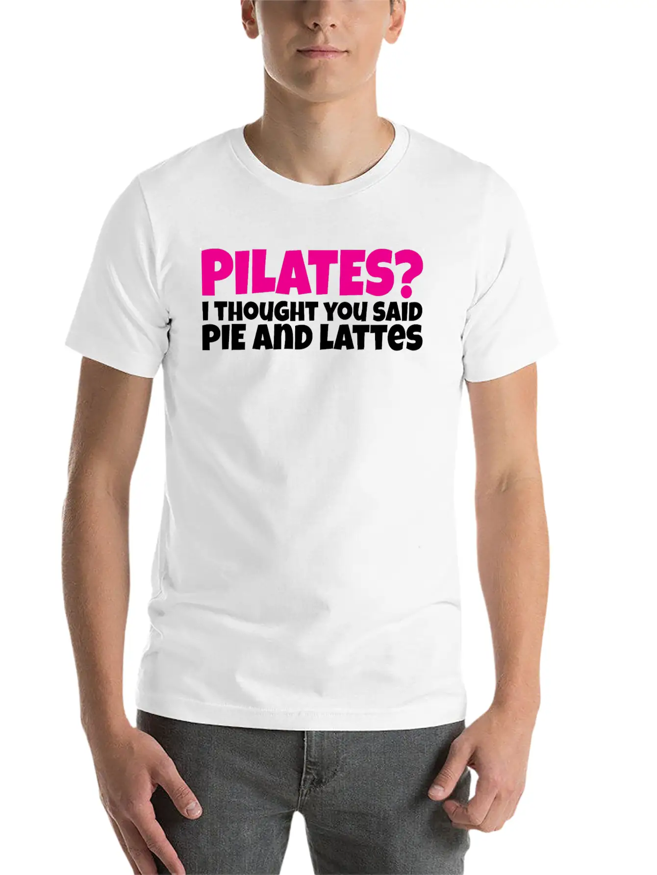 Pilates I Thought You Said Pie And Lattes Basic Graphic T-Shirt – Daily Comfort In Soft Cotton