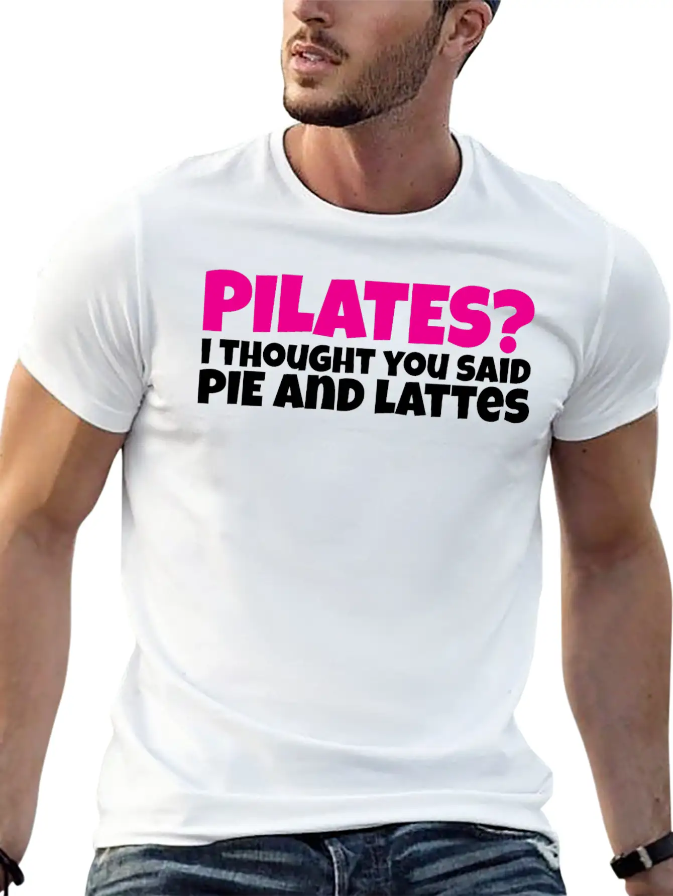 Pilates I Thought You Said Pie And Lattes Basic Graphic T-Shirt – Daily Comfort In Soft Cotton