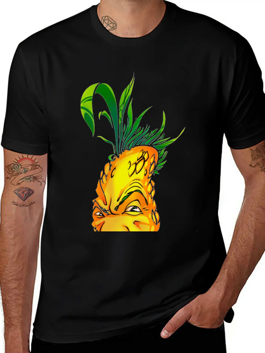 Pineapple Mens T-Shirt Funny Stylish Everyday T-Shirt – Unisex Basic Cotton Tee