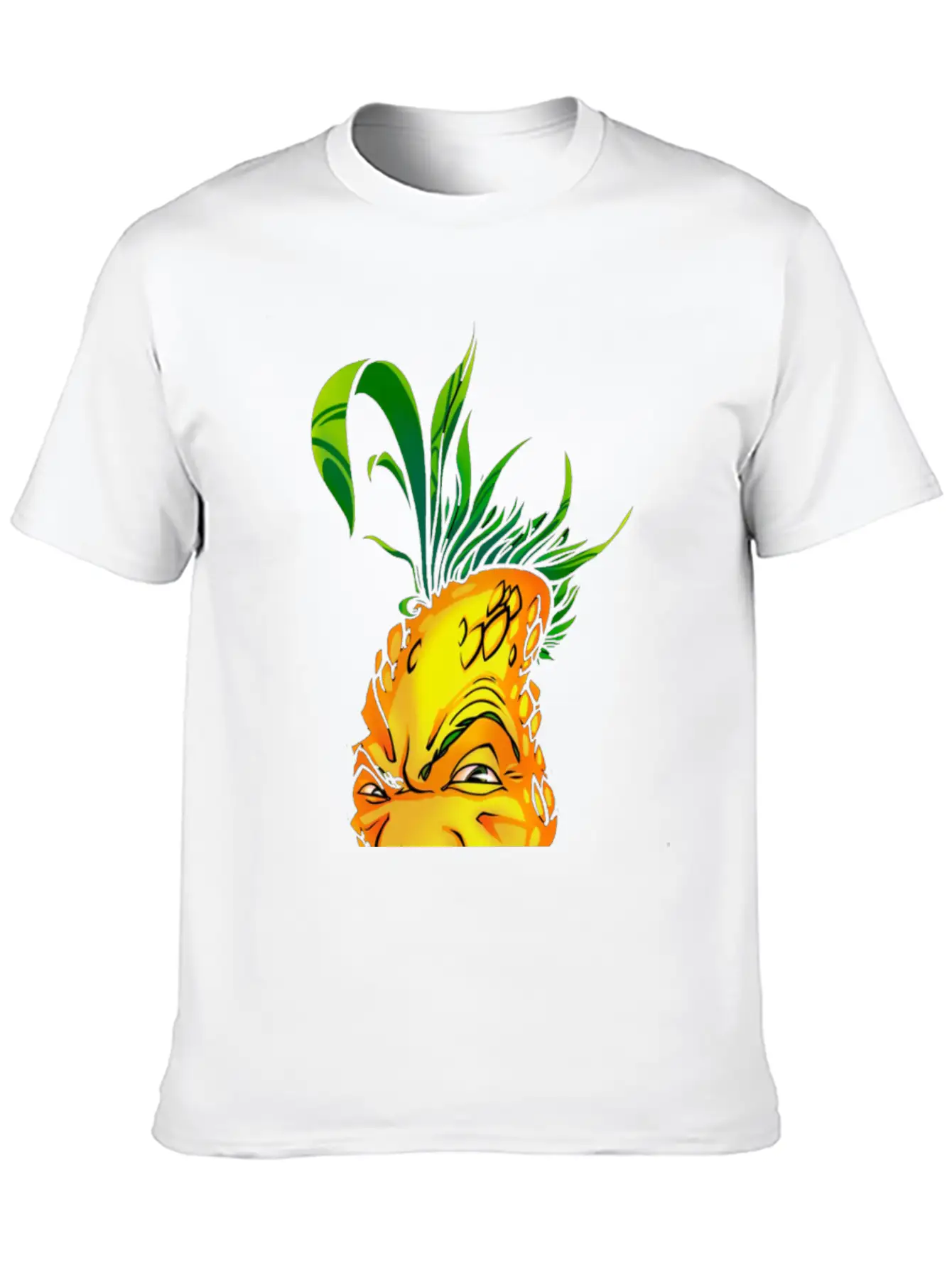Pineapple Mens T-Shirt Funny Stylish Everyday T-Shirt – Unisex Basic Cotton Tee