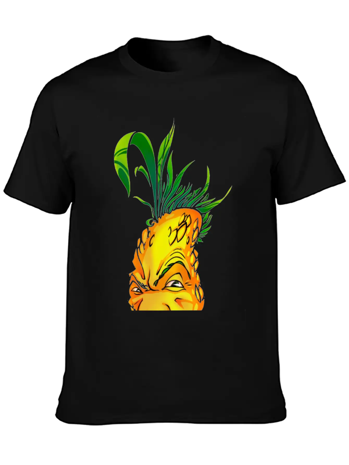 Pineapple Mens T-Shirt Funny Stylish Everyday T-Shirt – Unisex Basic Cotton Tee