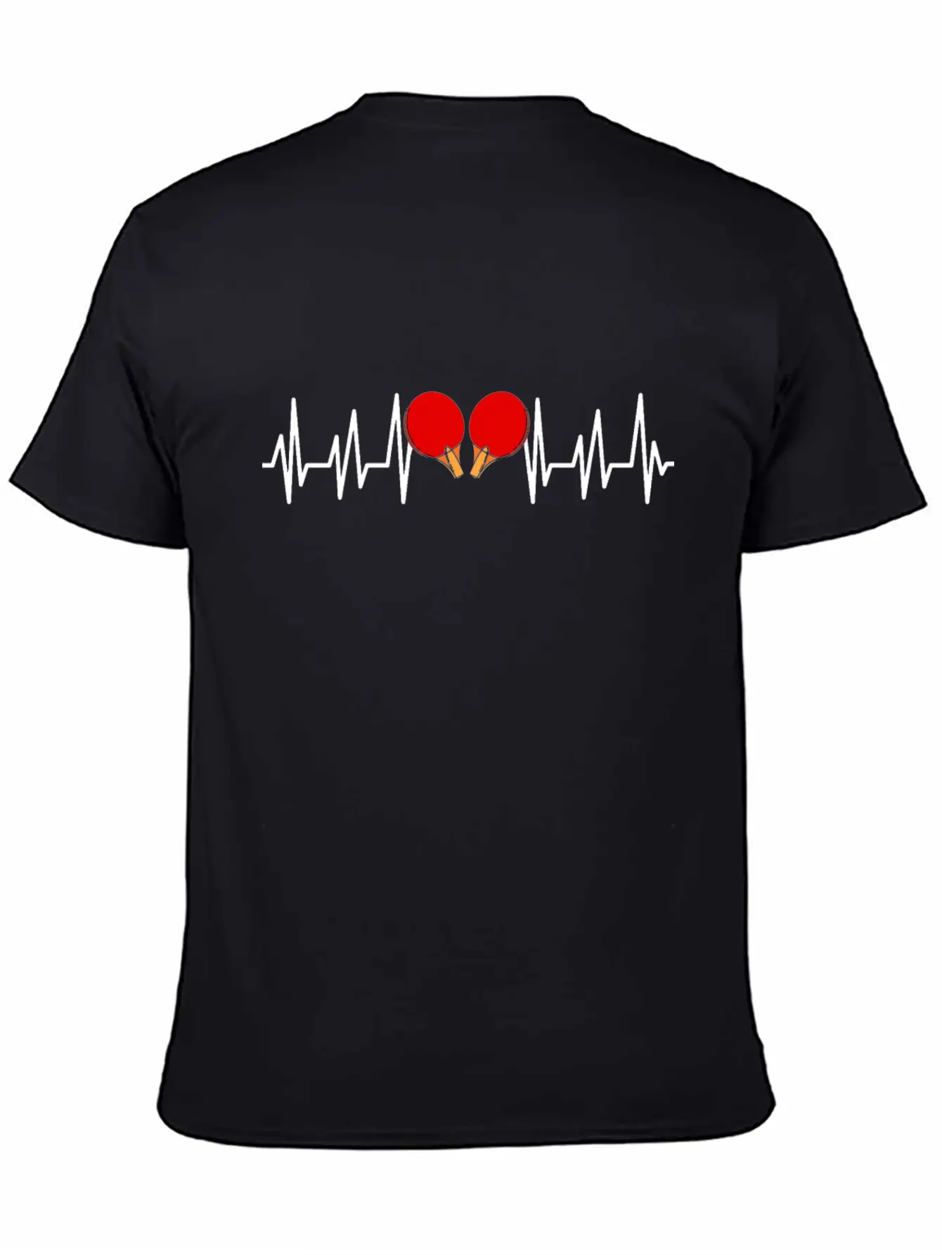 Ping-pong Table Tennis Backhand Topspin Pensioners Unisex Short Sleeve Soft Cotton T-Shirt – Casual Everyday Wear