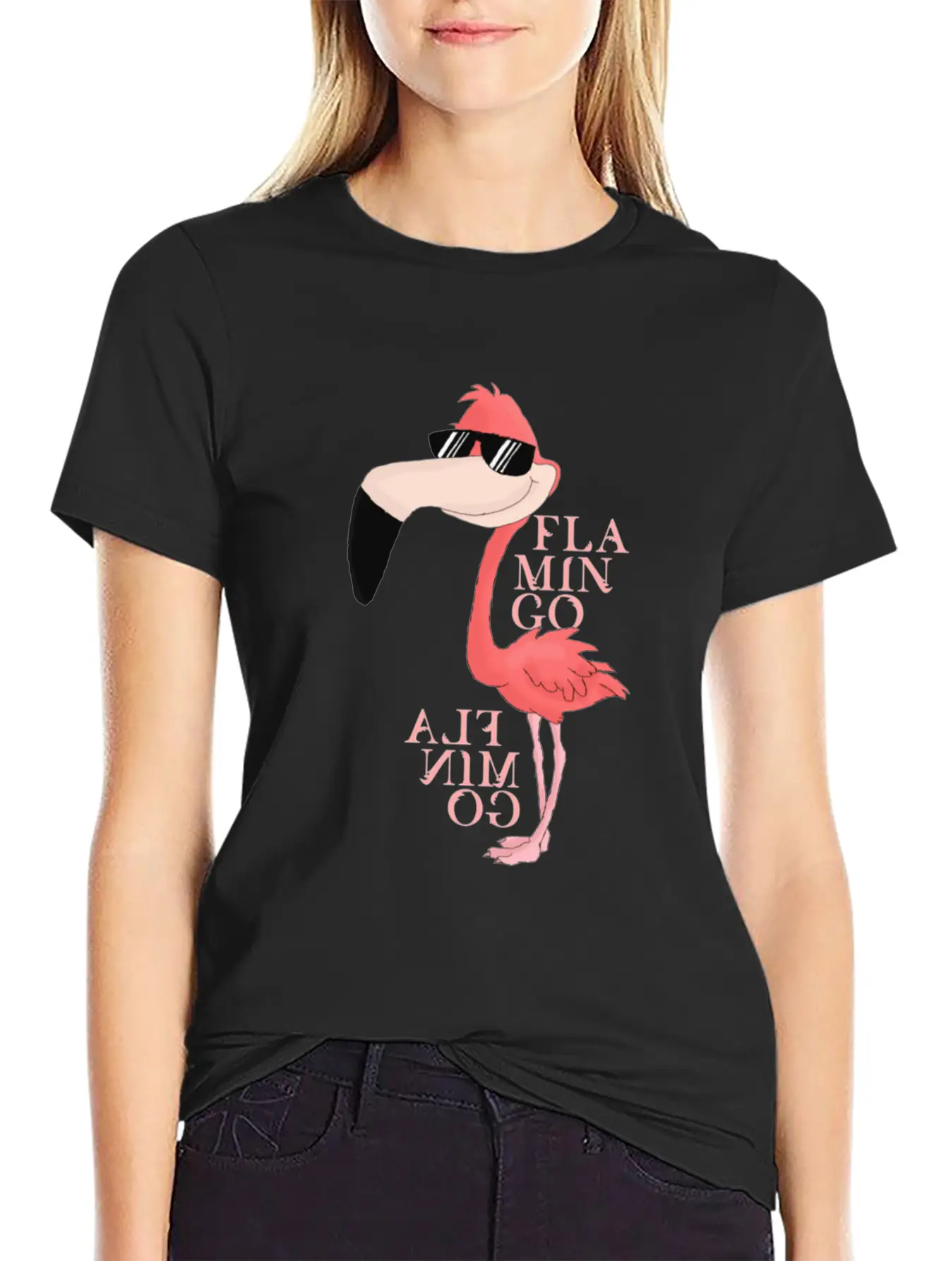 Pink Flamingo Basic Graphic T-Shirt – Daily Comfort In Soft Cotton