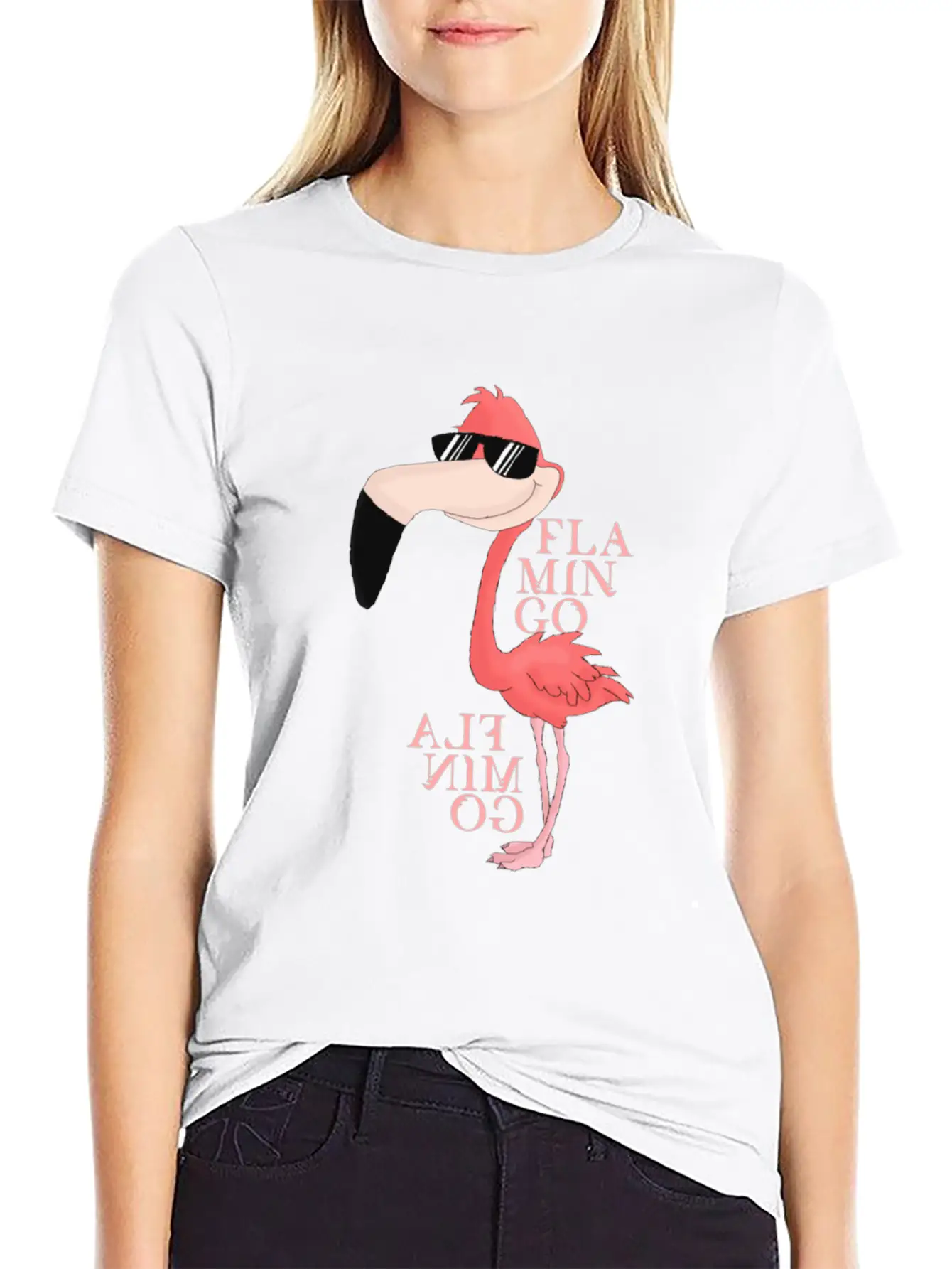 Pink Flamingo Basic Graphic T-Shirt – Daily Comfort In Soft Cotton