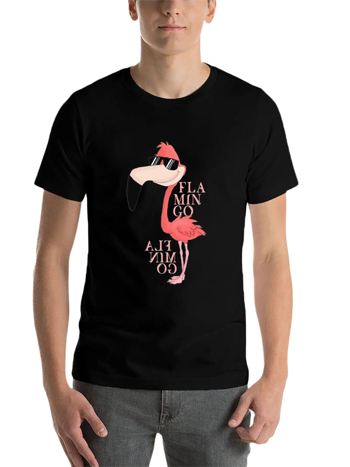 Pink Flamingo Basic Graphic T-Shirt – Daily Comfort In Soft Cotton