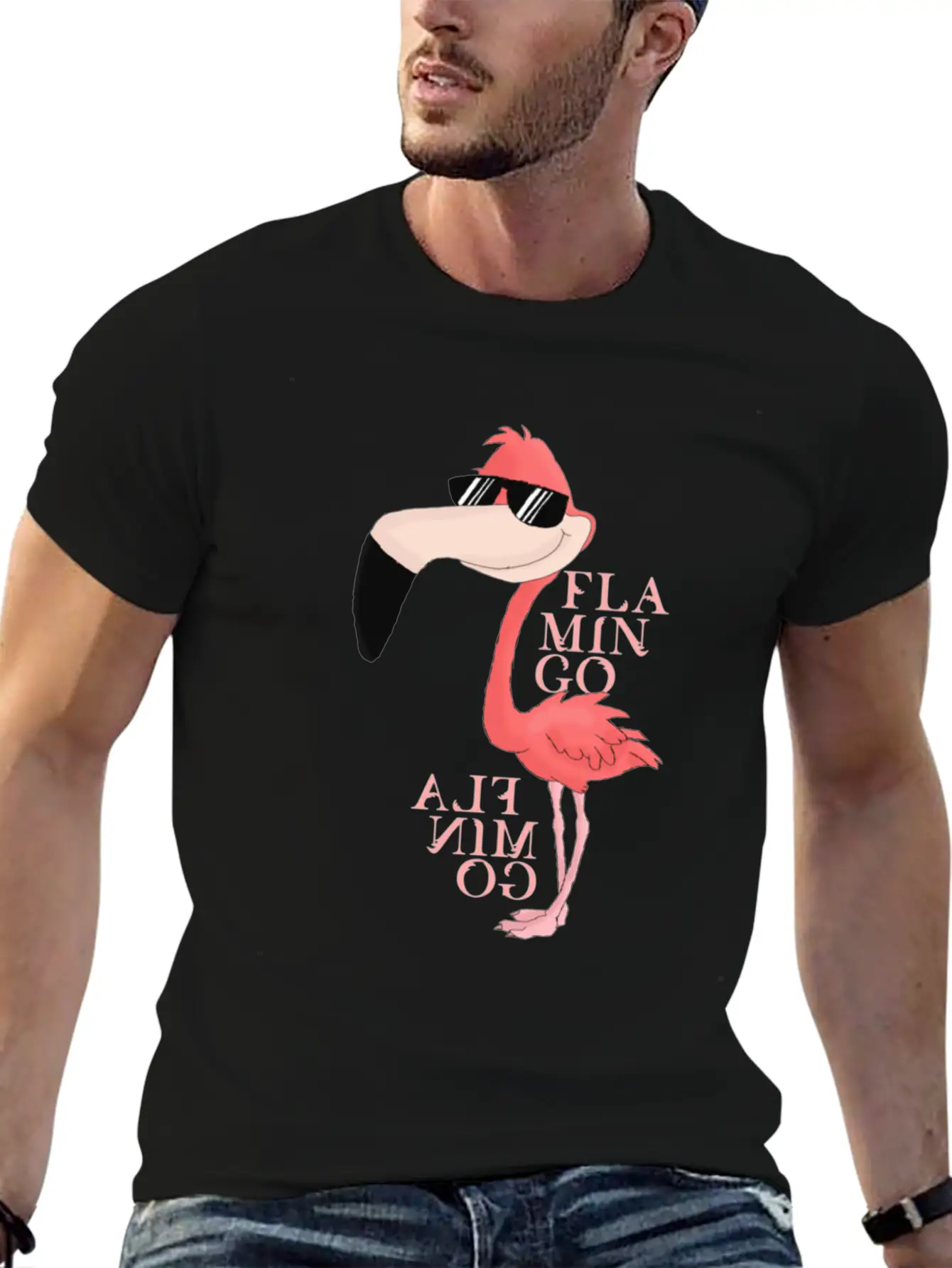 Pink Flamingo Basic Graphic T-Shirt – Daily Comfort In Soft Cotton