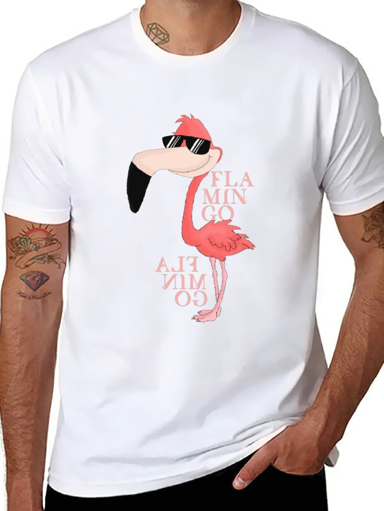 Pink Flamingo Basic Graphic T-Shirt – Daily Comfort In Soft Cotton
