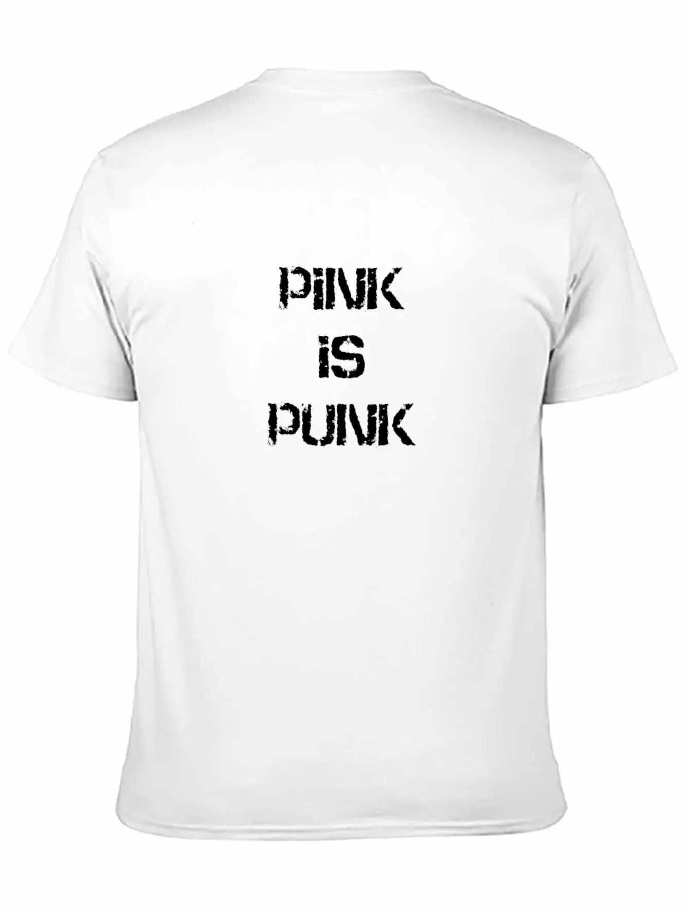 Pink Is Punk In Cool Typography Unisex Short Sleeve Soft Cotton T-Shirt – Casual Everyday Wear