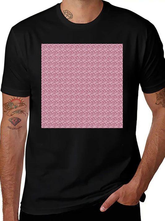 Pink Pattern Illustration Basic Graphic T-Shirt – Daily Comfort In Soft Cotton