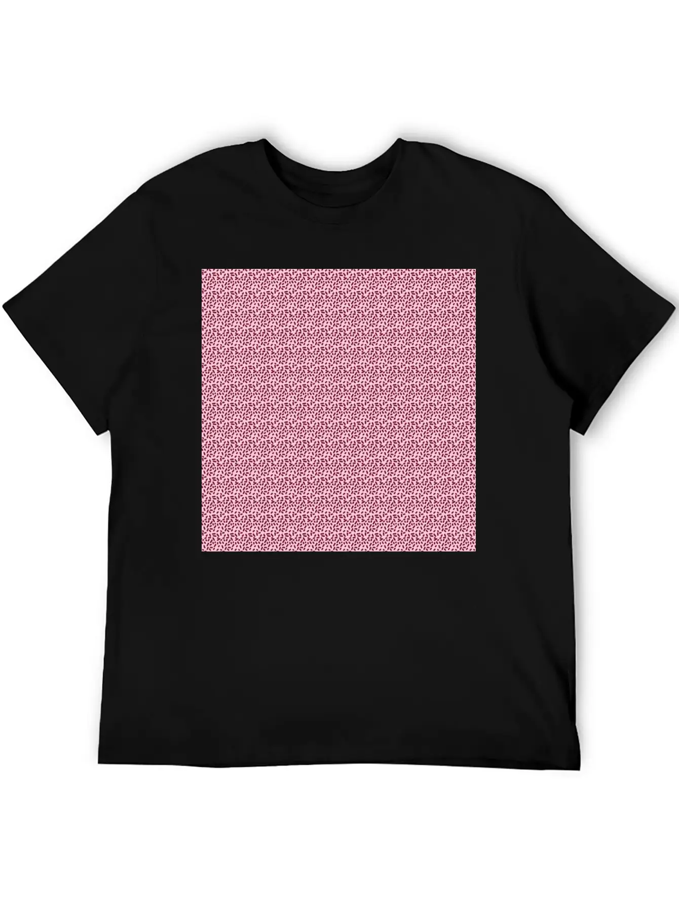 Pink Pattern Illustration Basic Graphic T-Shirt – Daily Comfort In Soft Cotton