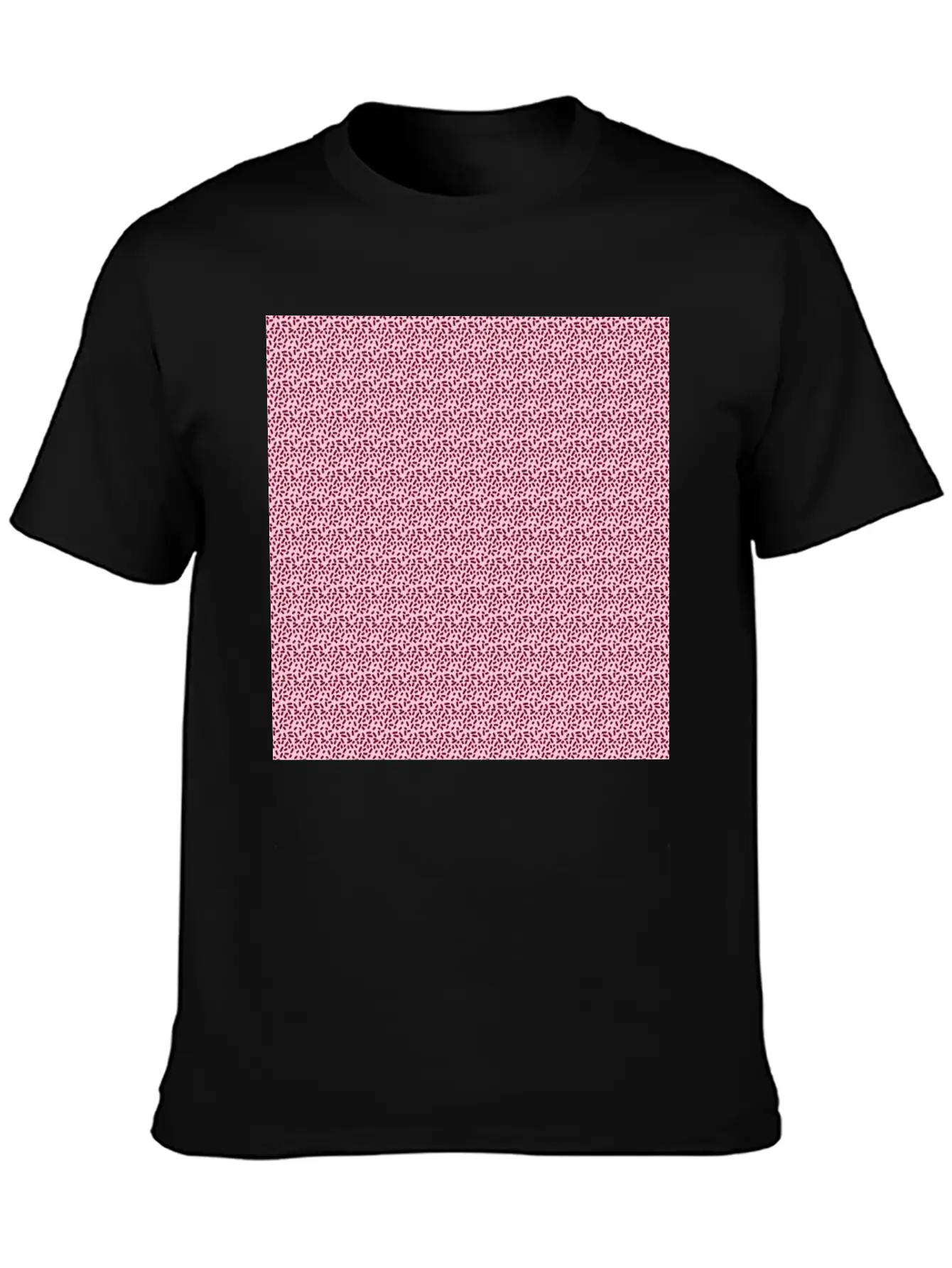 Pink Pattern Illustration Basic Graphic T-Shirt – Daily Comfort In Soft Cotton