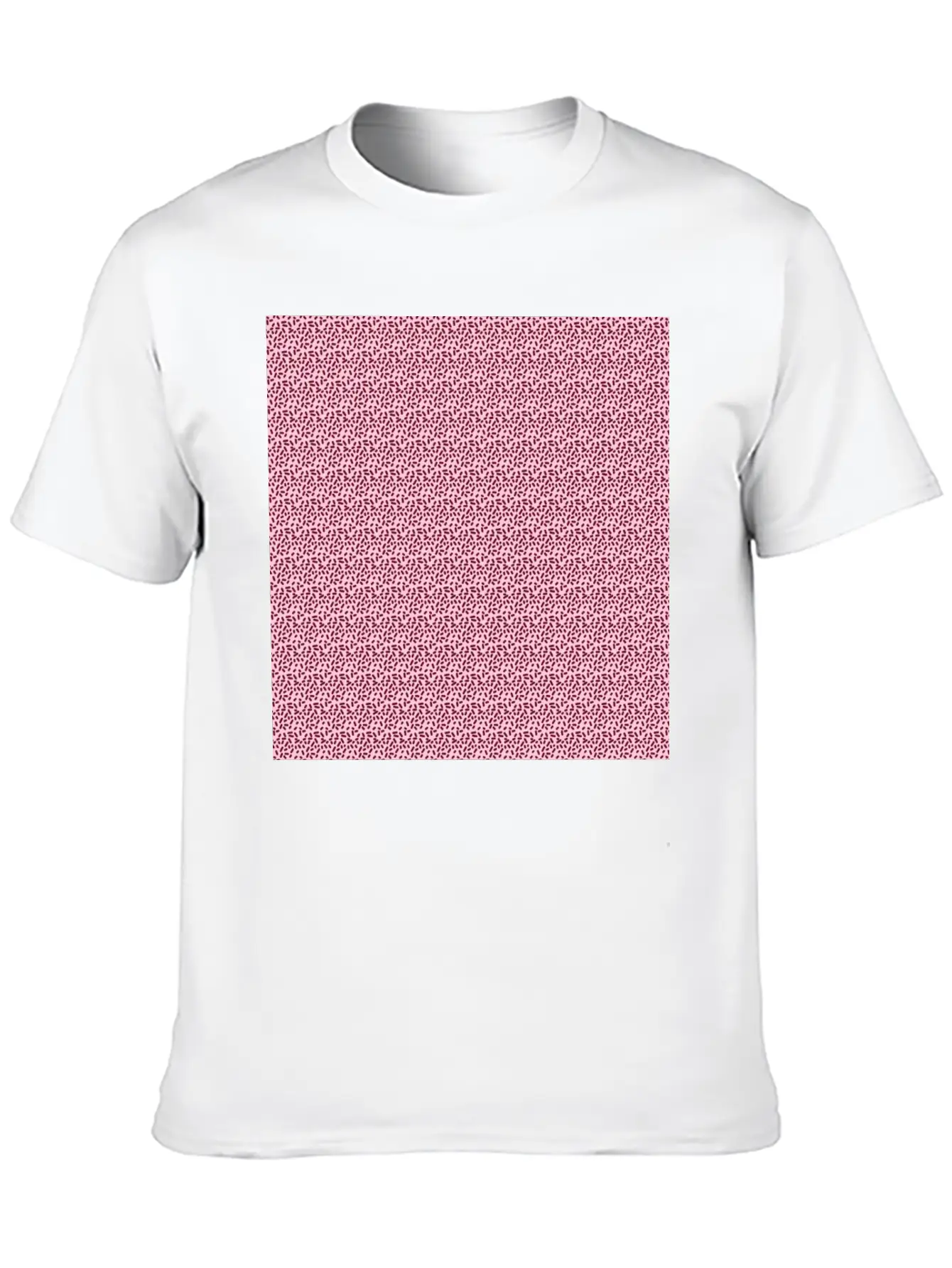 Pink Pattern Illustration Basic Graphic T-Shirt – Daily Comfort In Soft Cotton
