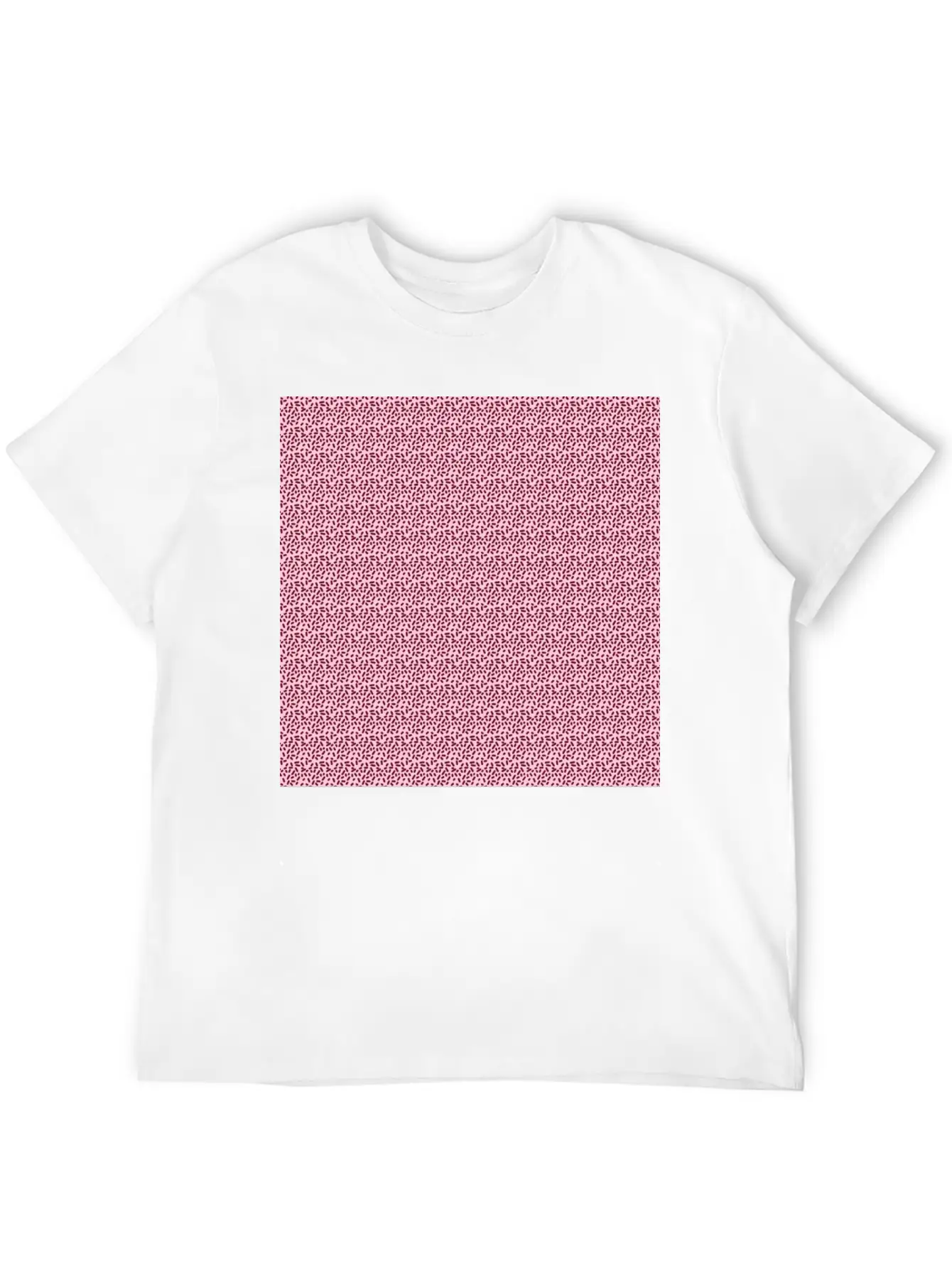 Pink Pattern Illustration Basic Graphic T-Shirt – Daily Comfort In Soft Cotton