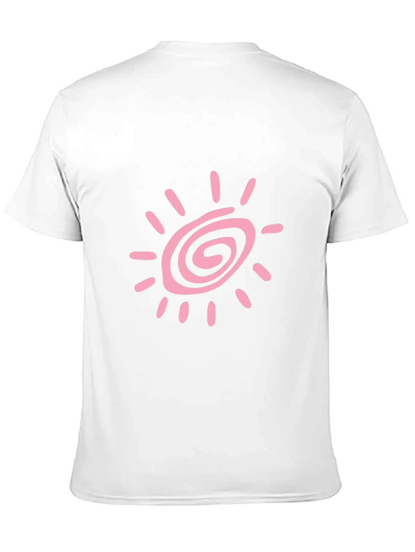 Pink Sun Tribal Art Tribe Floral Paleo Cave Stylish Everyday T-Shirt – Unisex Basic Cotton Tee