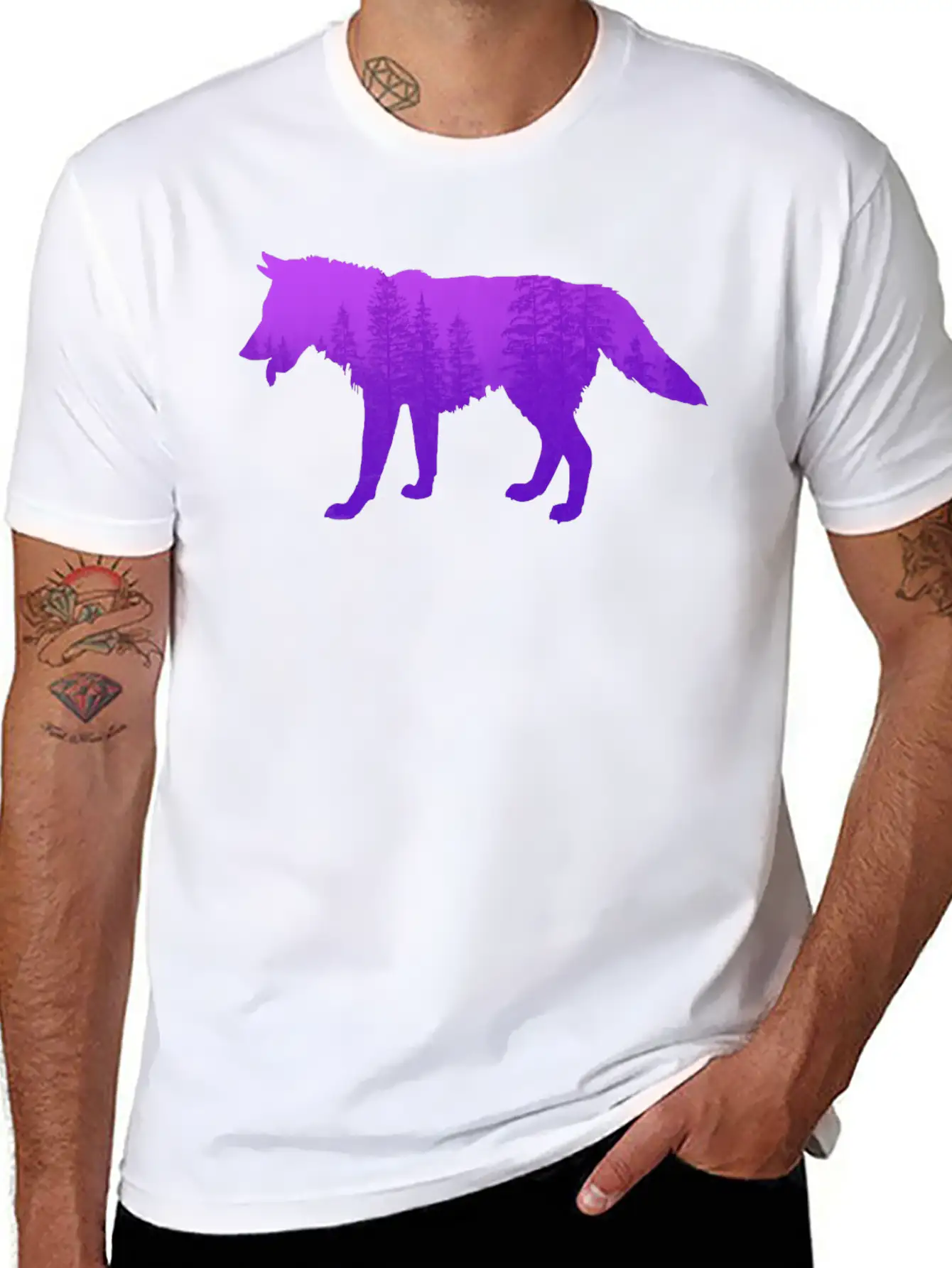 Pink Wolf Stylish Everyday T-Shirt – Unisex Basic Cotton Tee