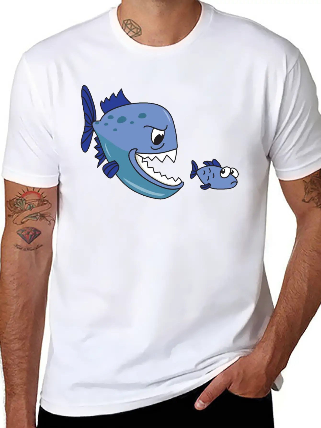 Piranha Stylish Everyday T-Shirt – Unisex Basic Cotton Tee
