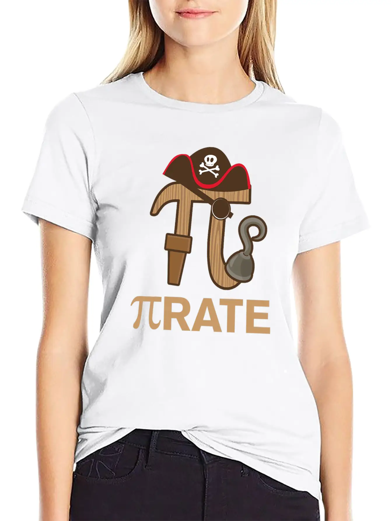 Pirate Funny Math Geek 3 14 Hat Hook Pi Day March Timeless Short Sleeve Tee – Comfy And Minimalist Design