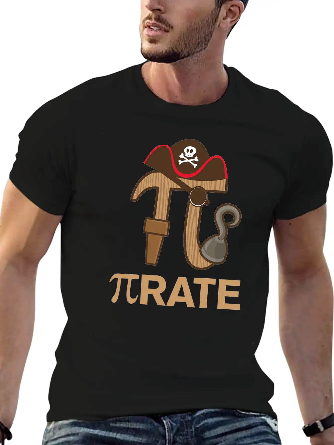 Pirate Funny Math Geek 3 14 Hat Hook Pi Day March Timeless Short Sleeve Tee – Comfy And Minimalist Design